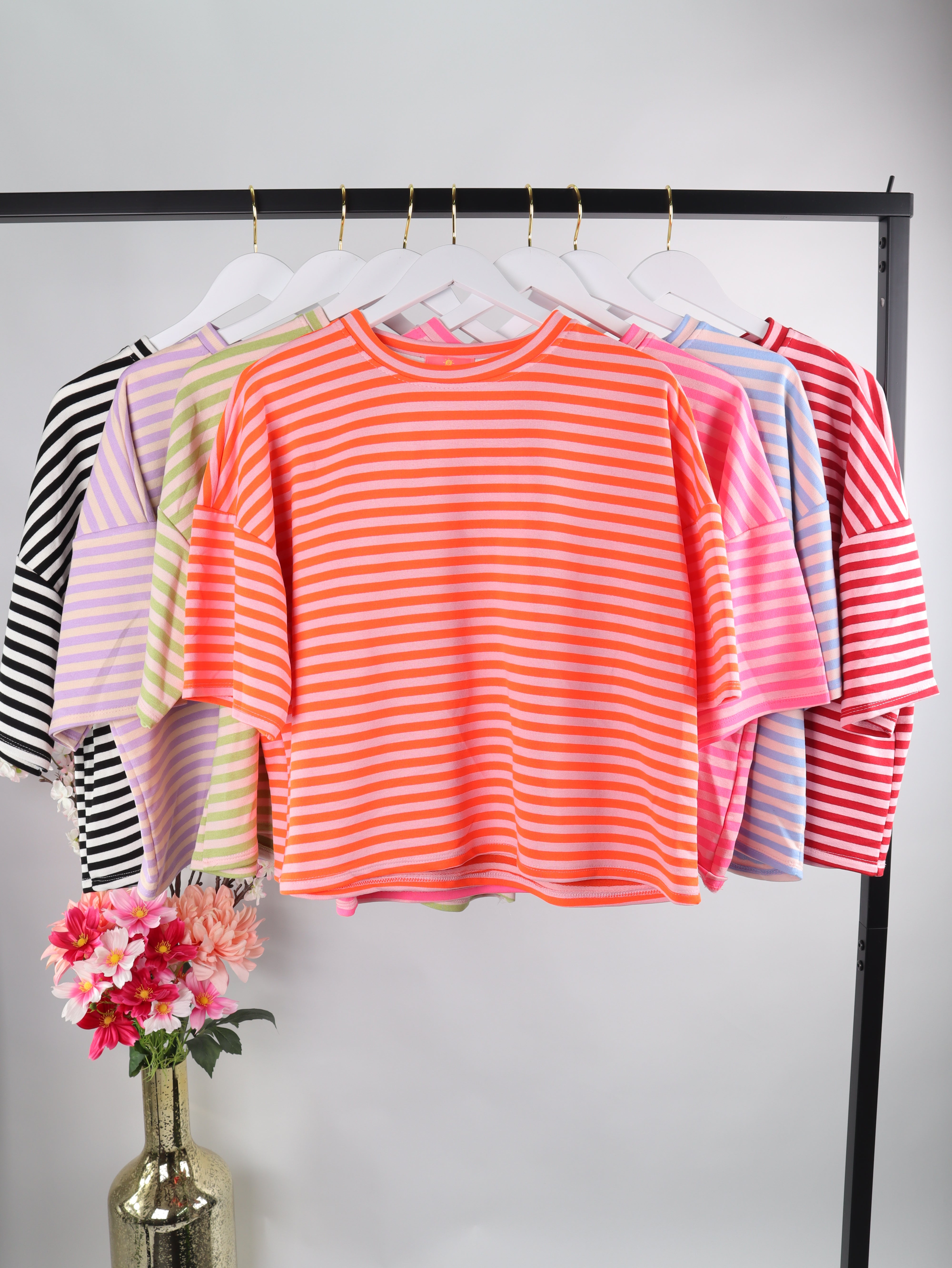 Streifenliebe Boxy-Shirt