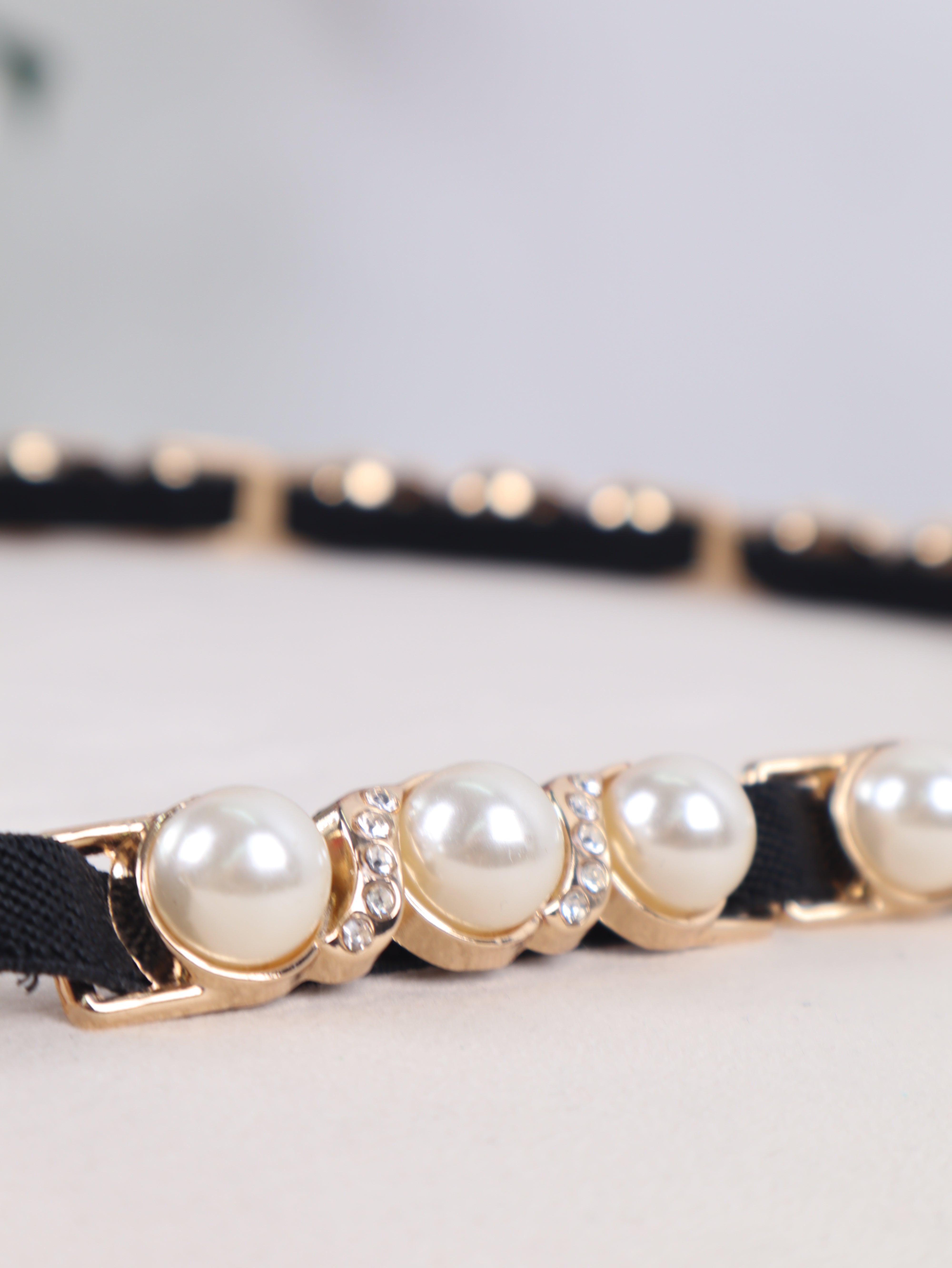 Pearl & Glamour Elastikgürtel