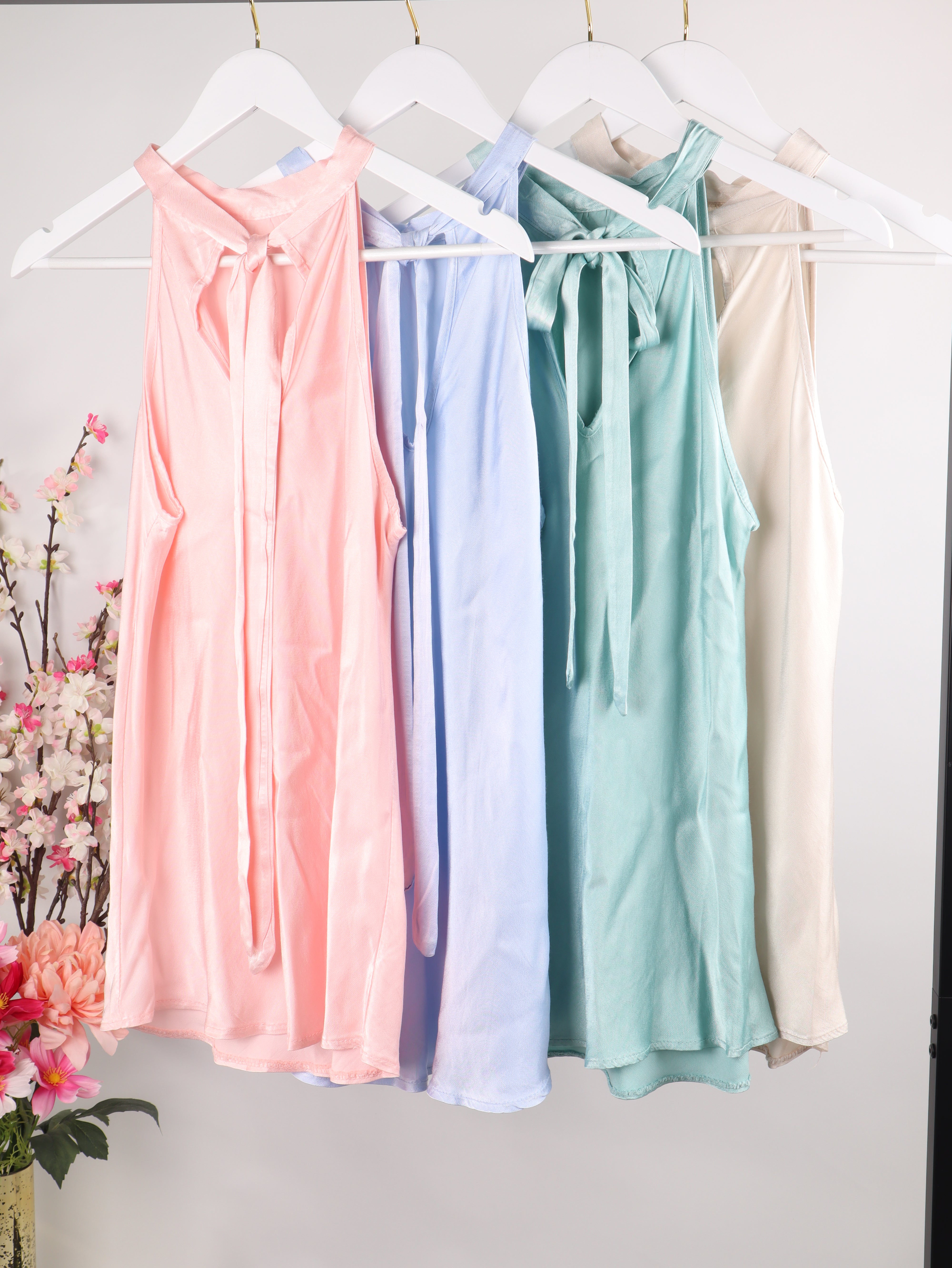 Halterneck Top Viskose