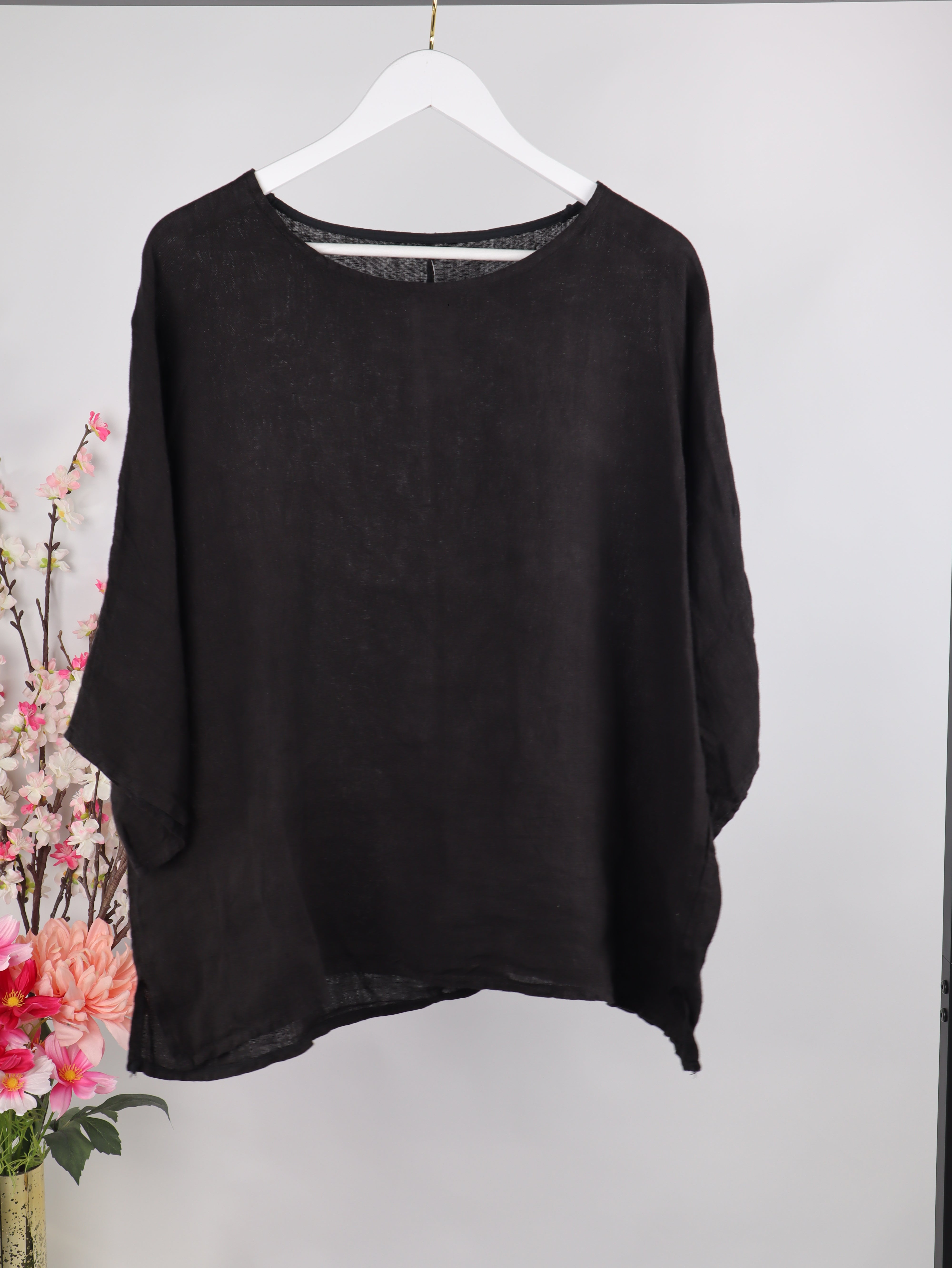 Oversize Leinenshirt