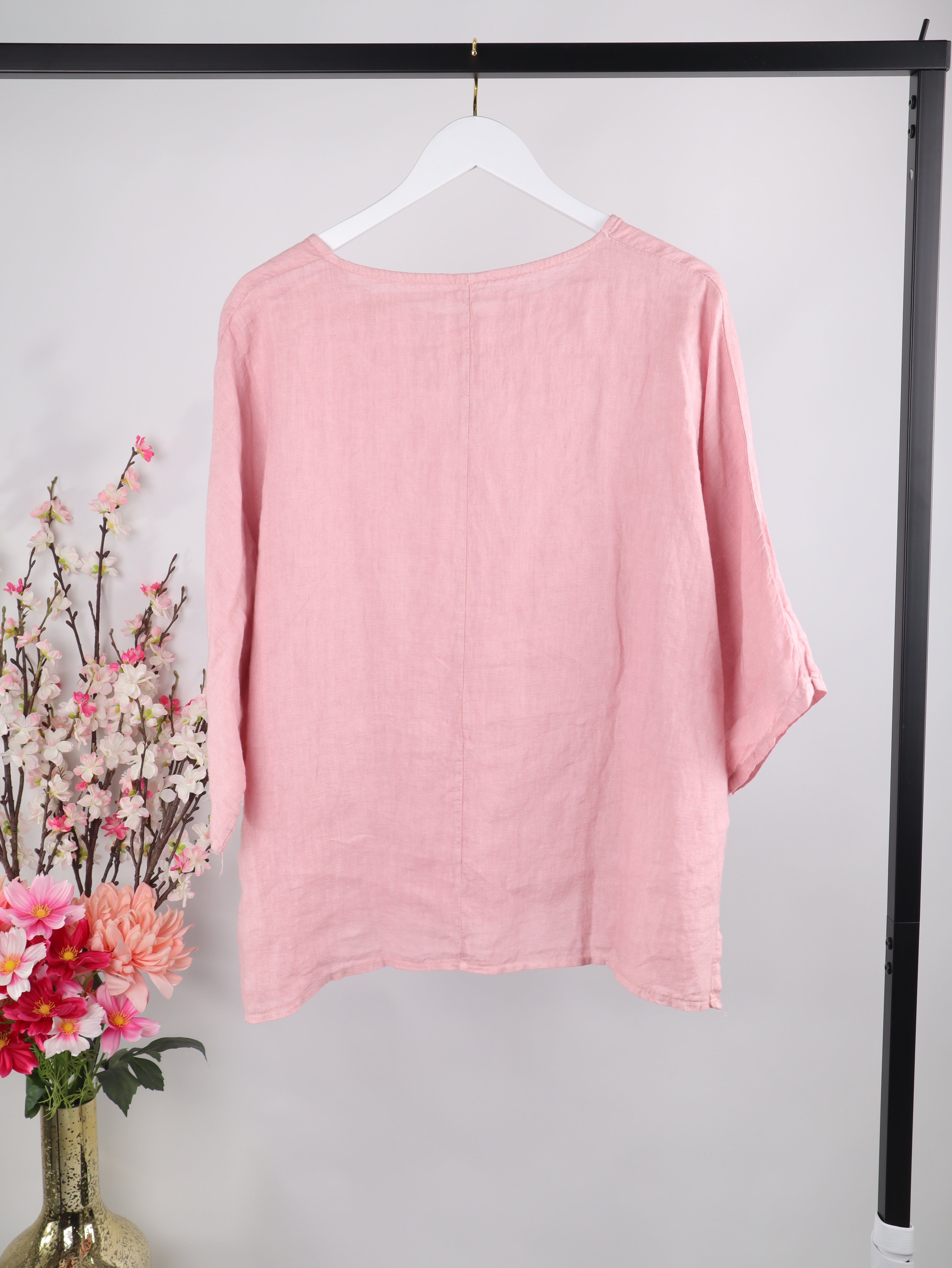 Oversize Leinenshirt