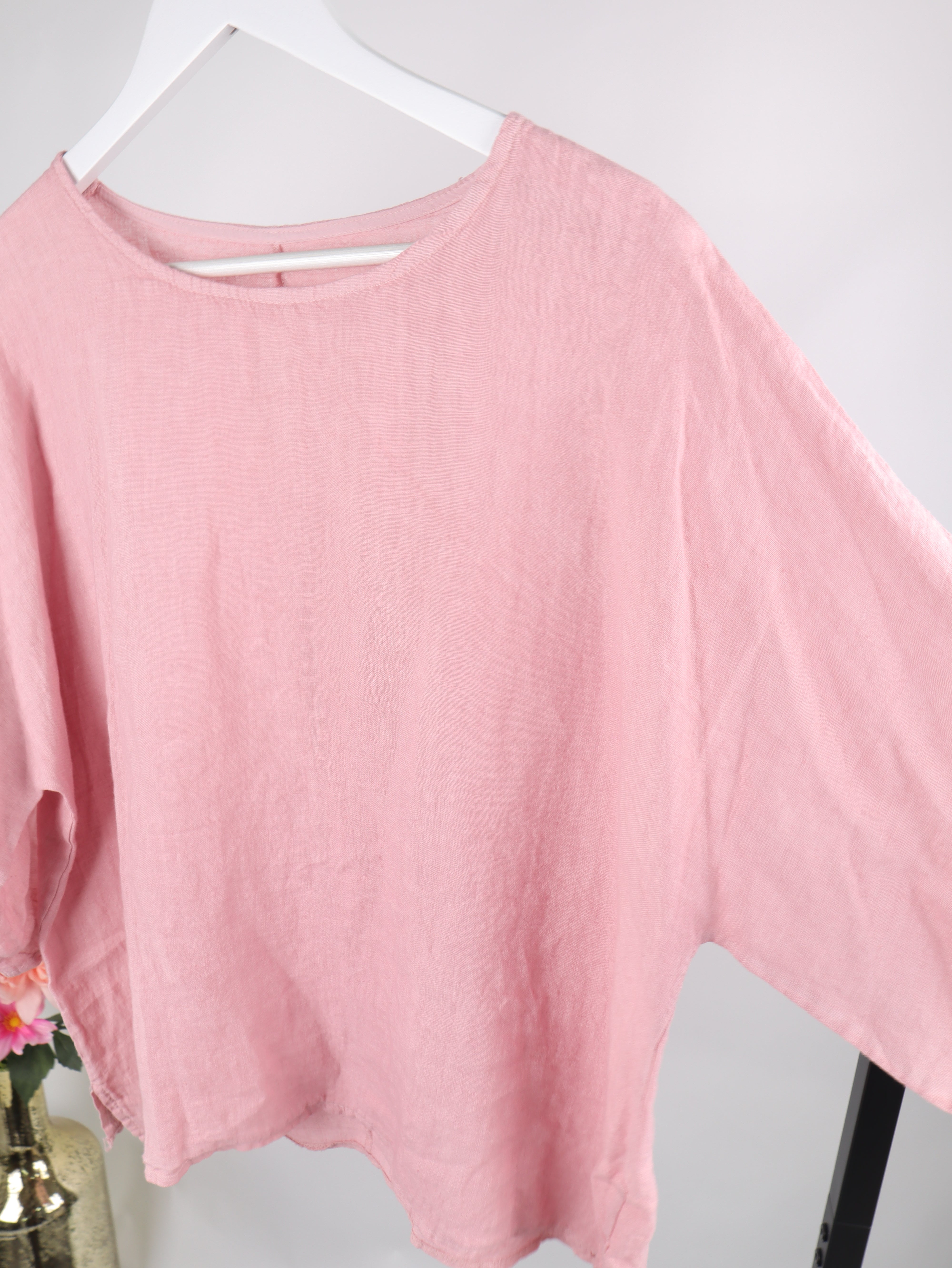 Oversize Leinenshirt