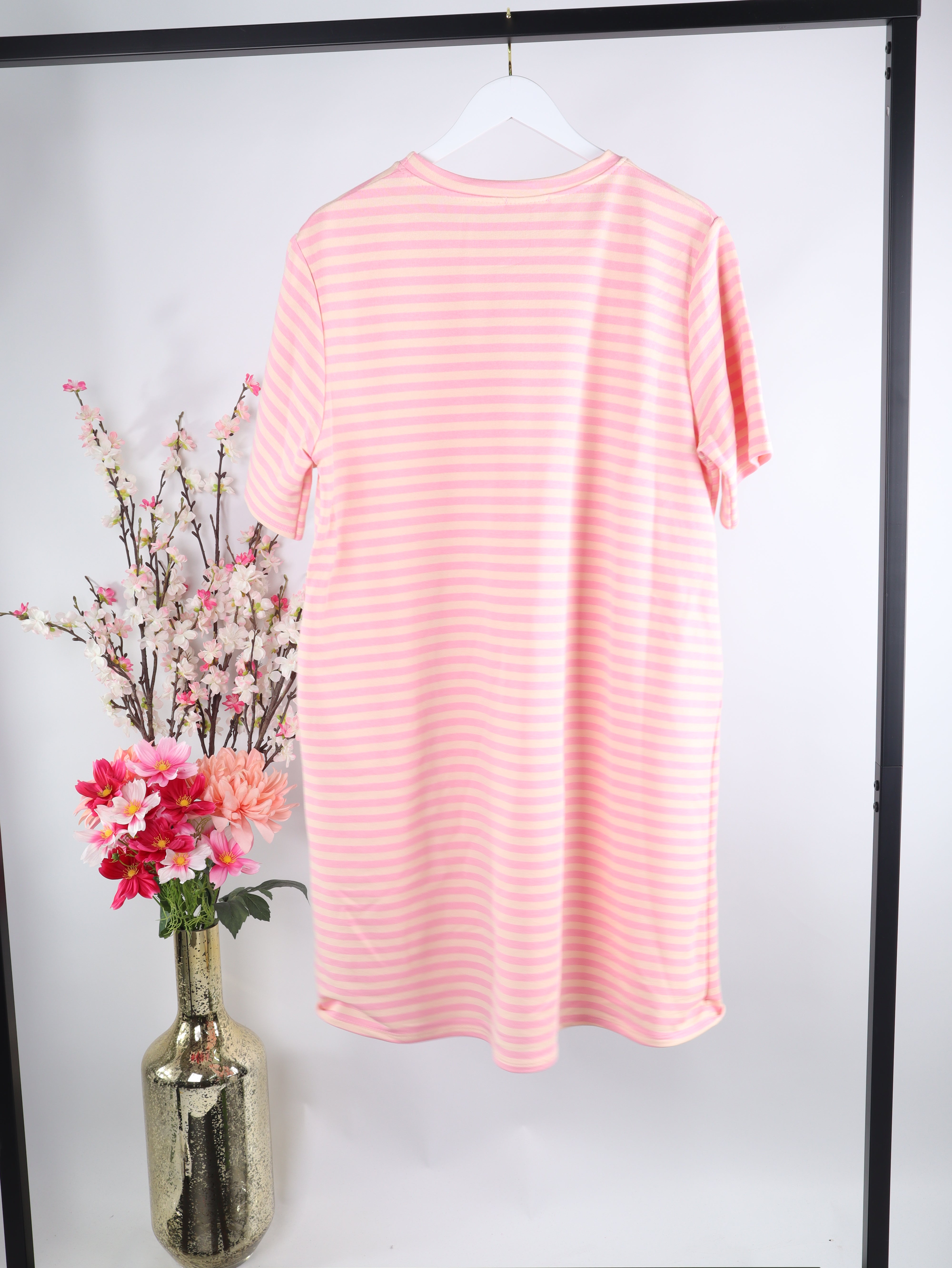 Streifen Shirtkleid
