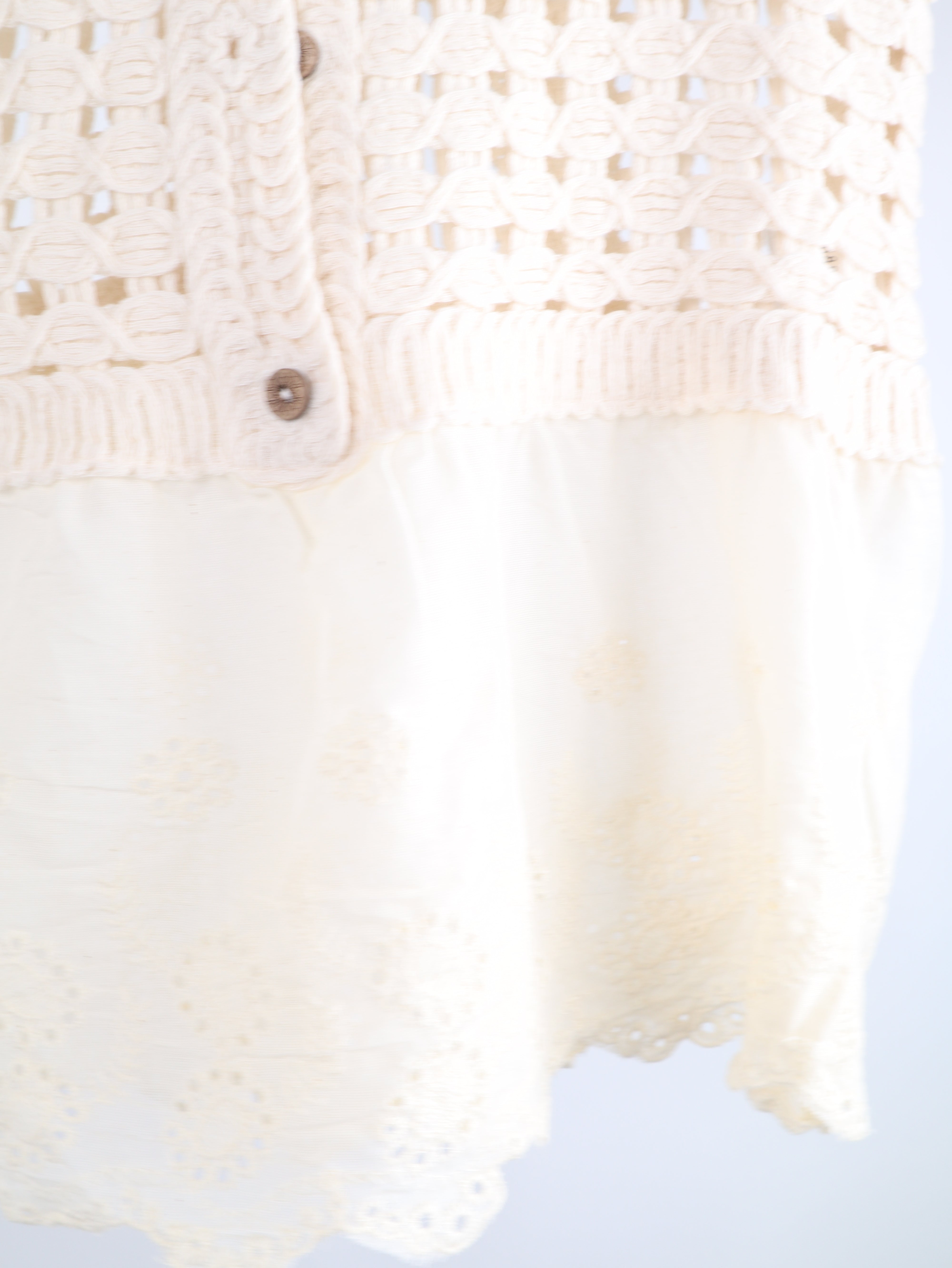 Boho Häkel-Top mit Volant