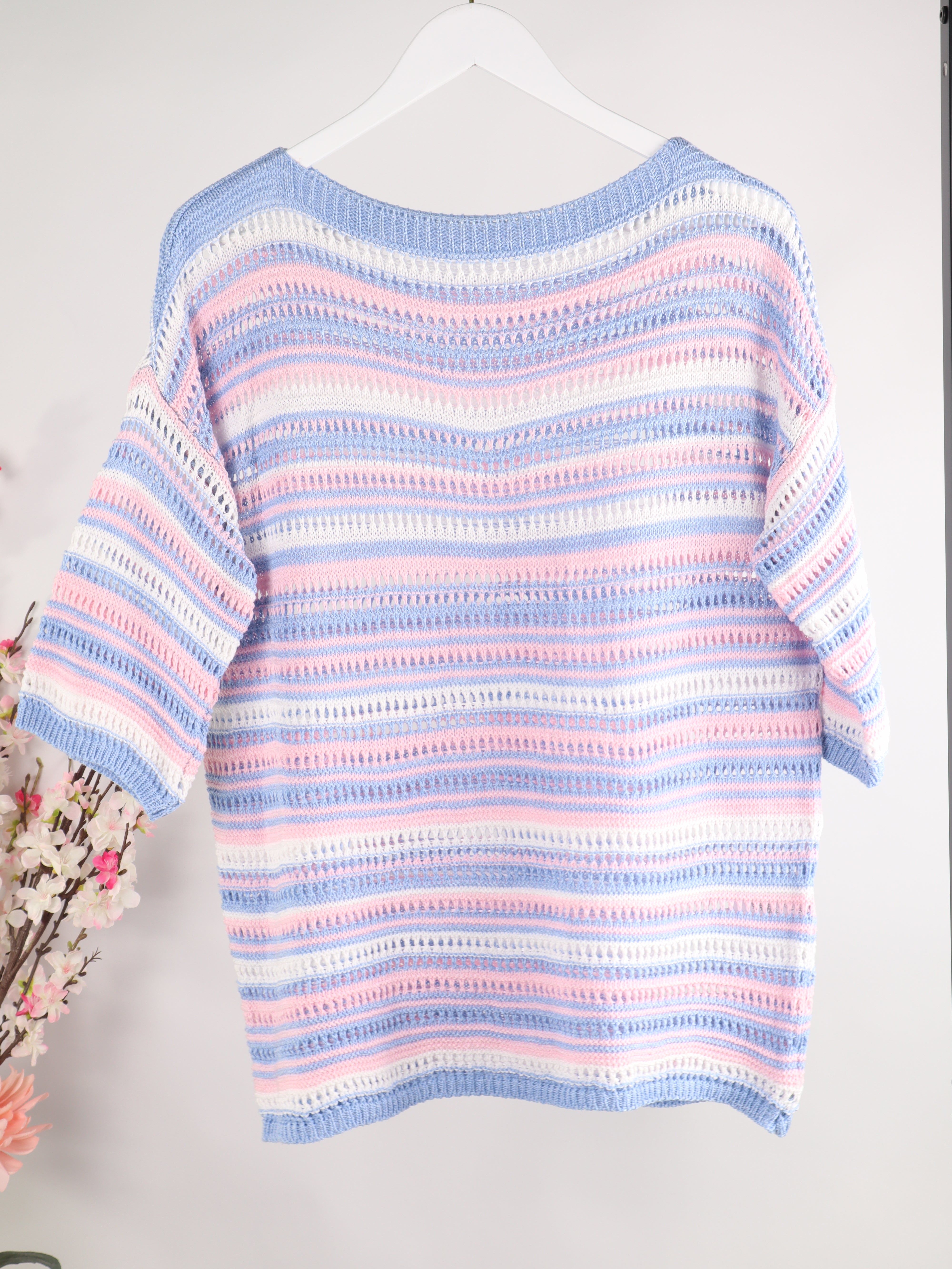 Streifen Strickshirt Multicolor