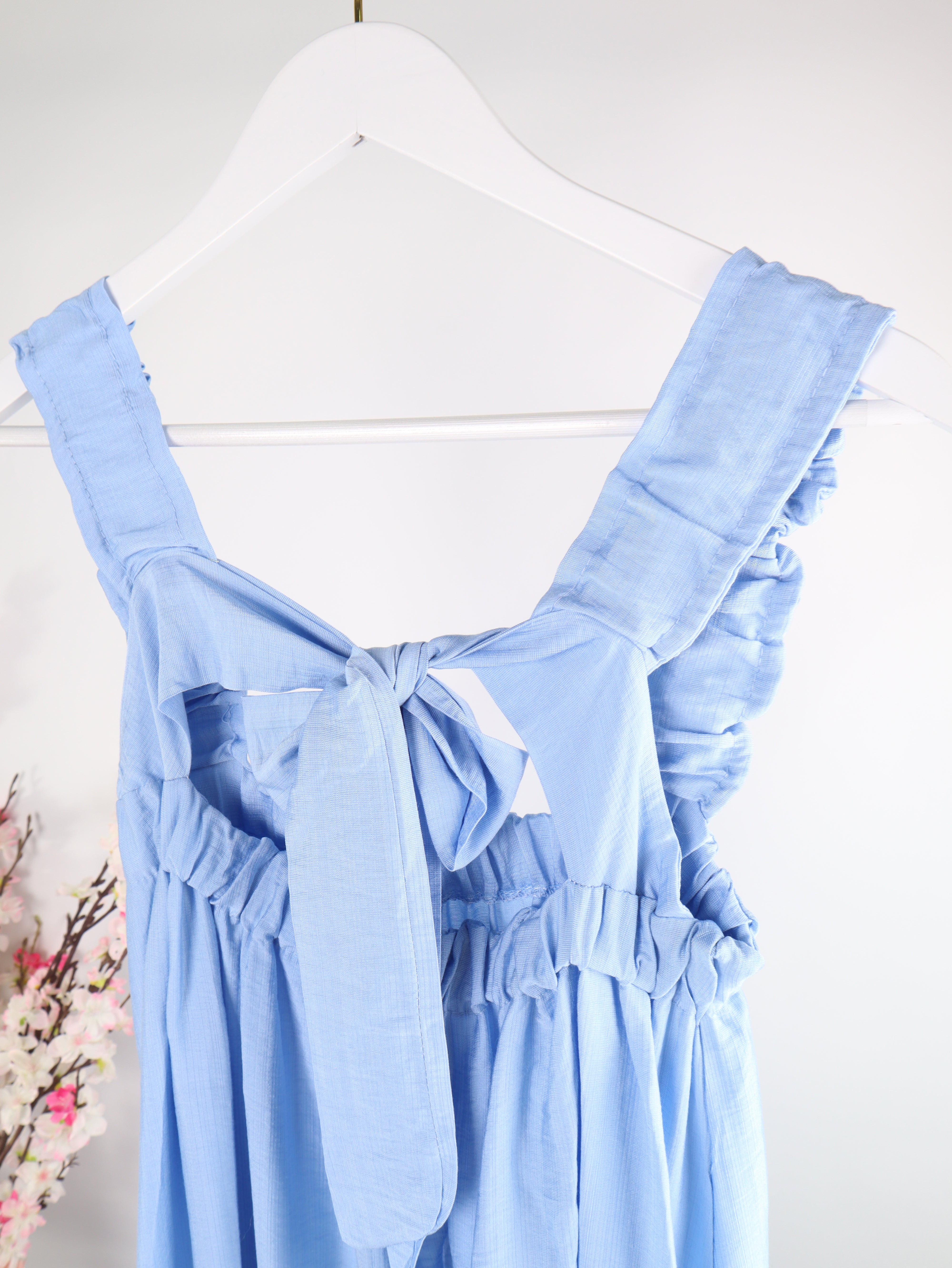 Viskose-Maxikleid Schleife