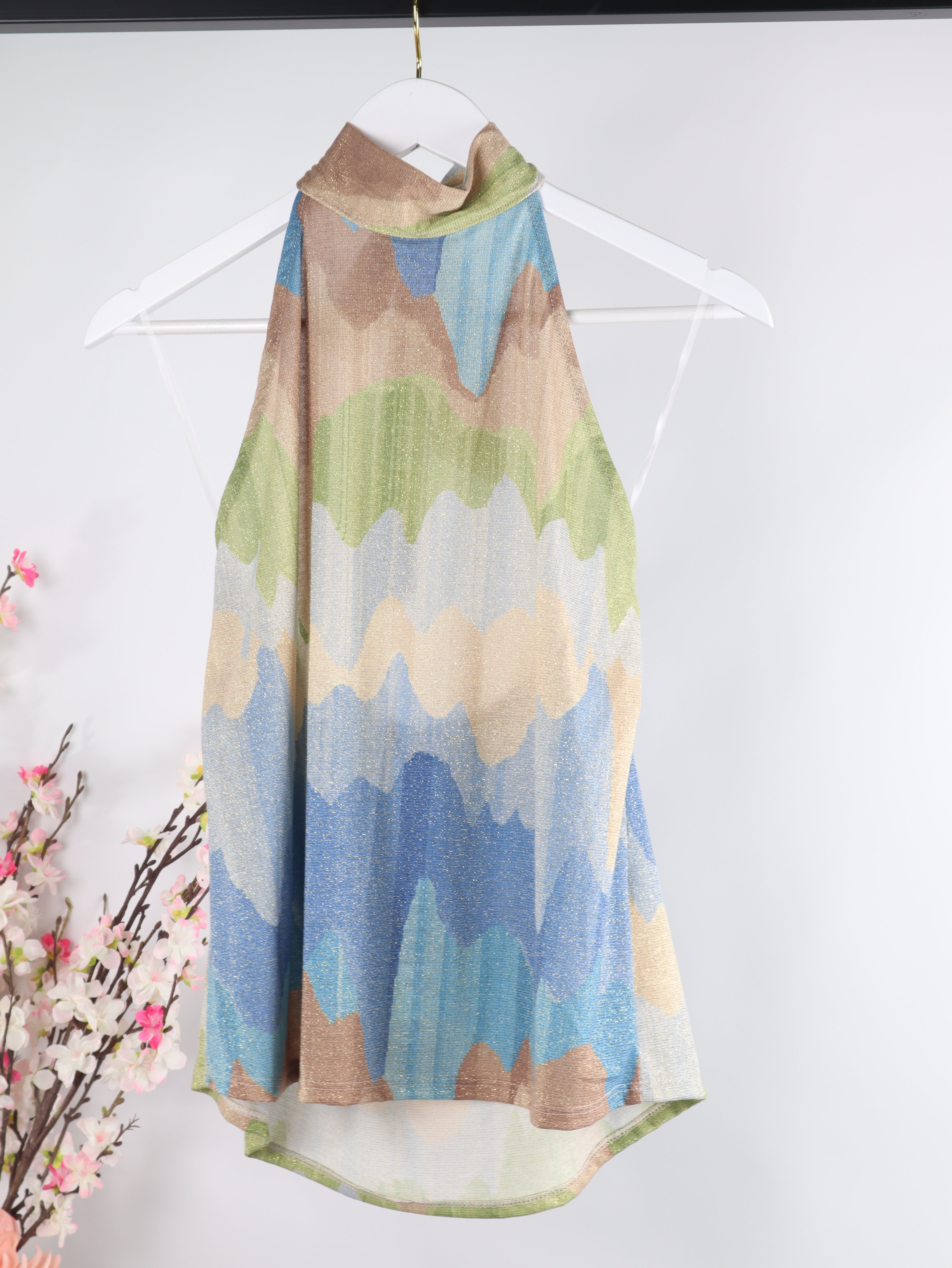 Halterneck Top Abstract