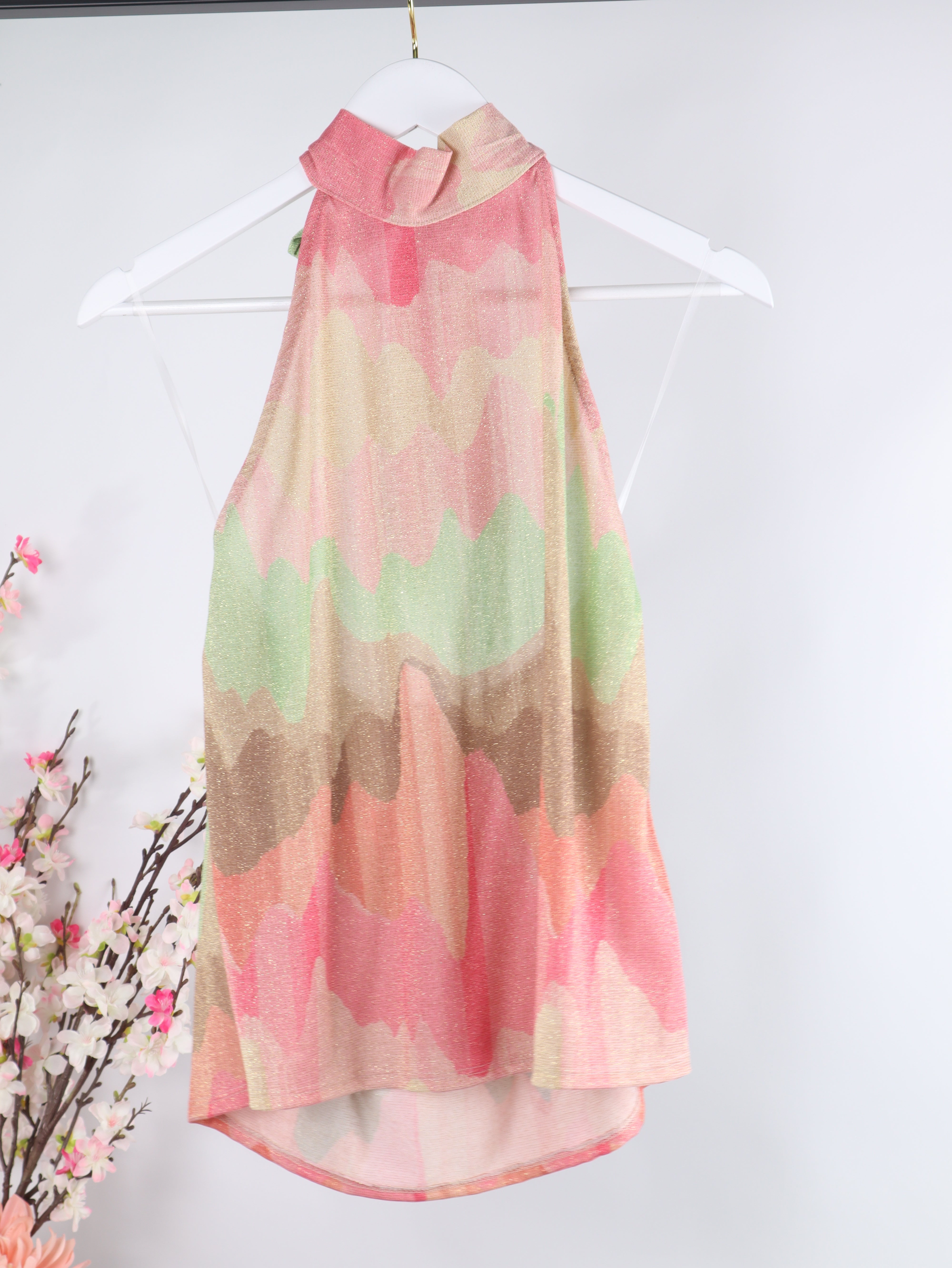 Halterneck Top Abstract