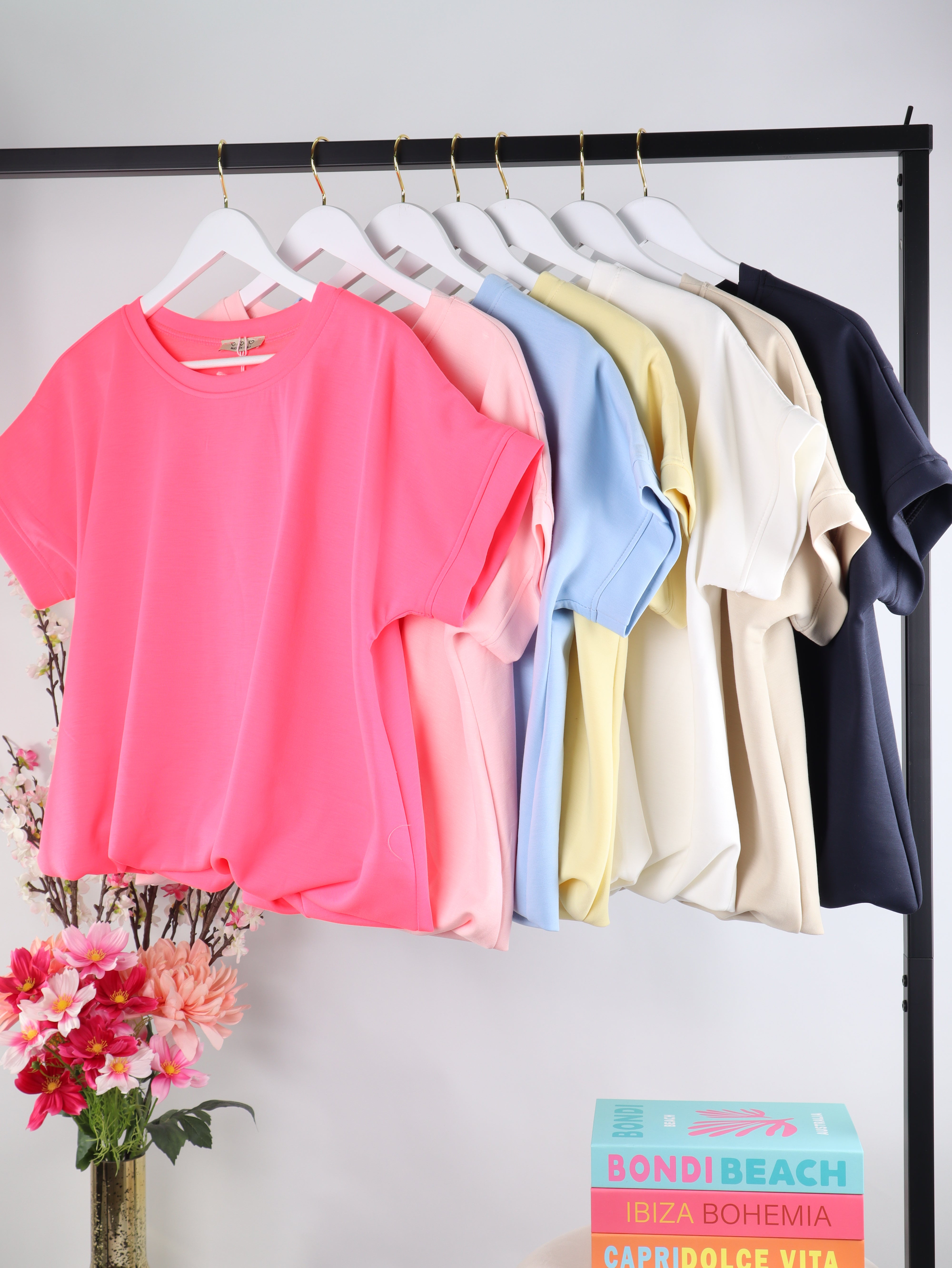 Oversize kurzarm Sweatshirt „Butter Soft“