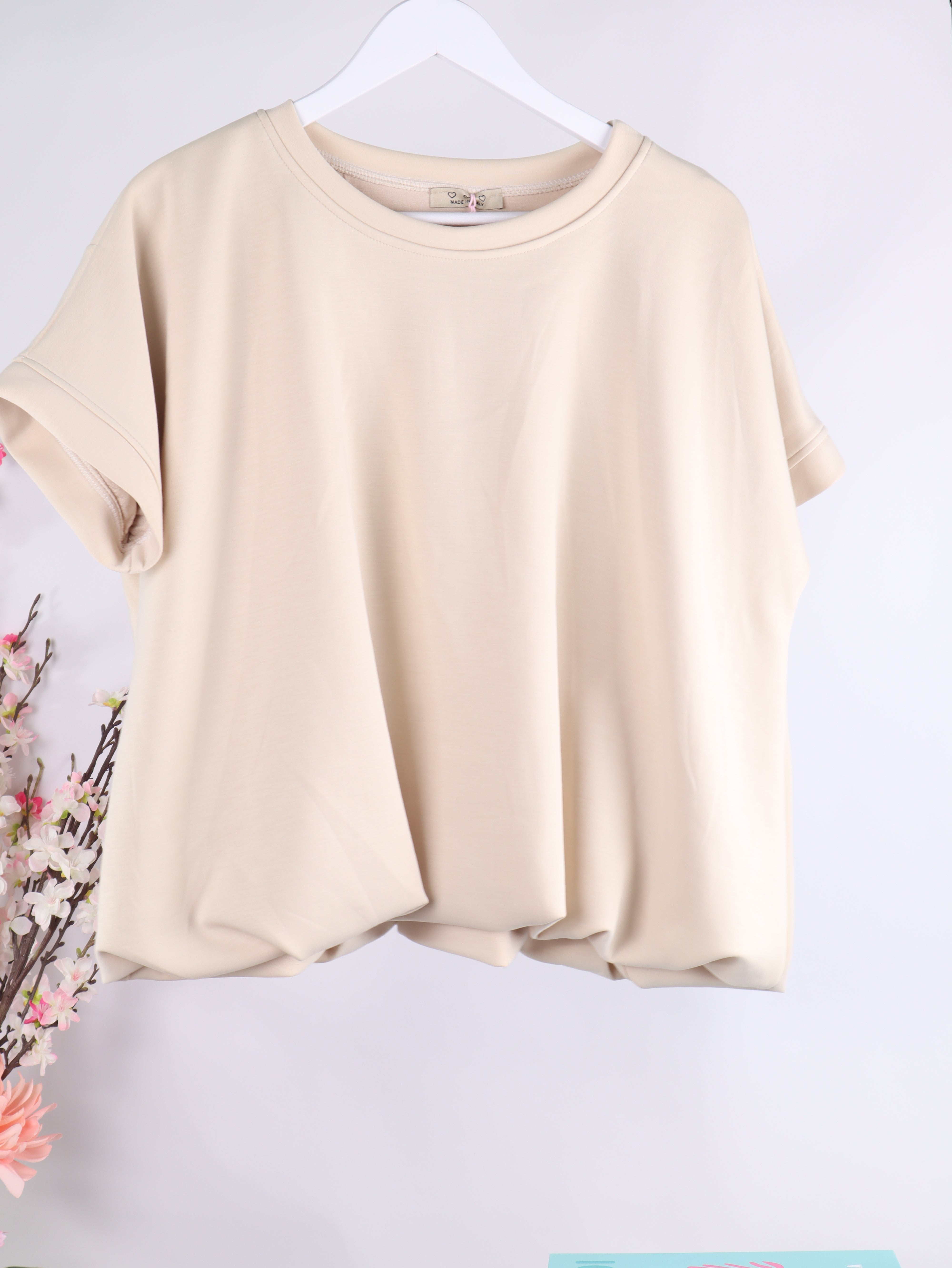 Oversize kurzarm Sweatshirt „Butter Soft“
