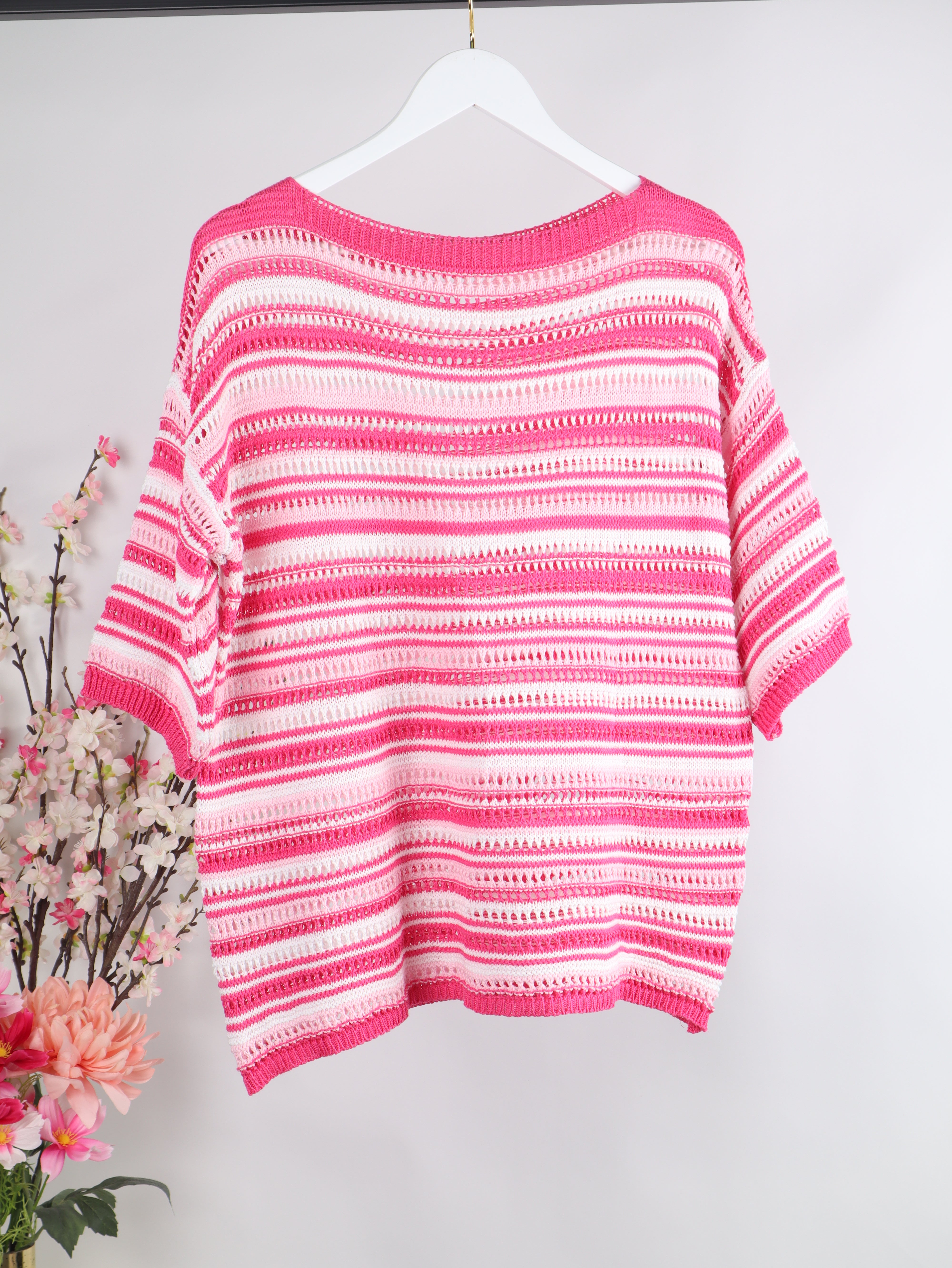 Streifen Strickshirt Multicolor