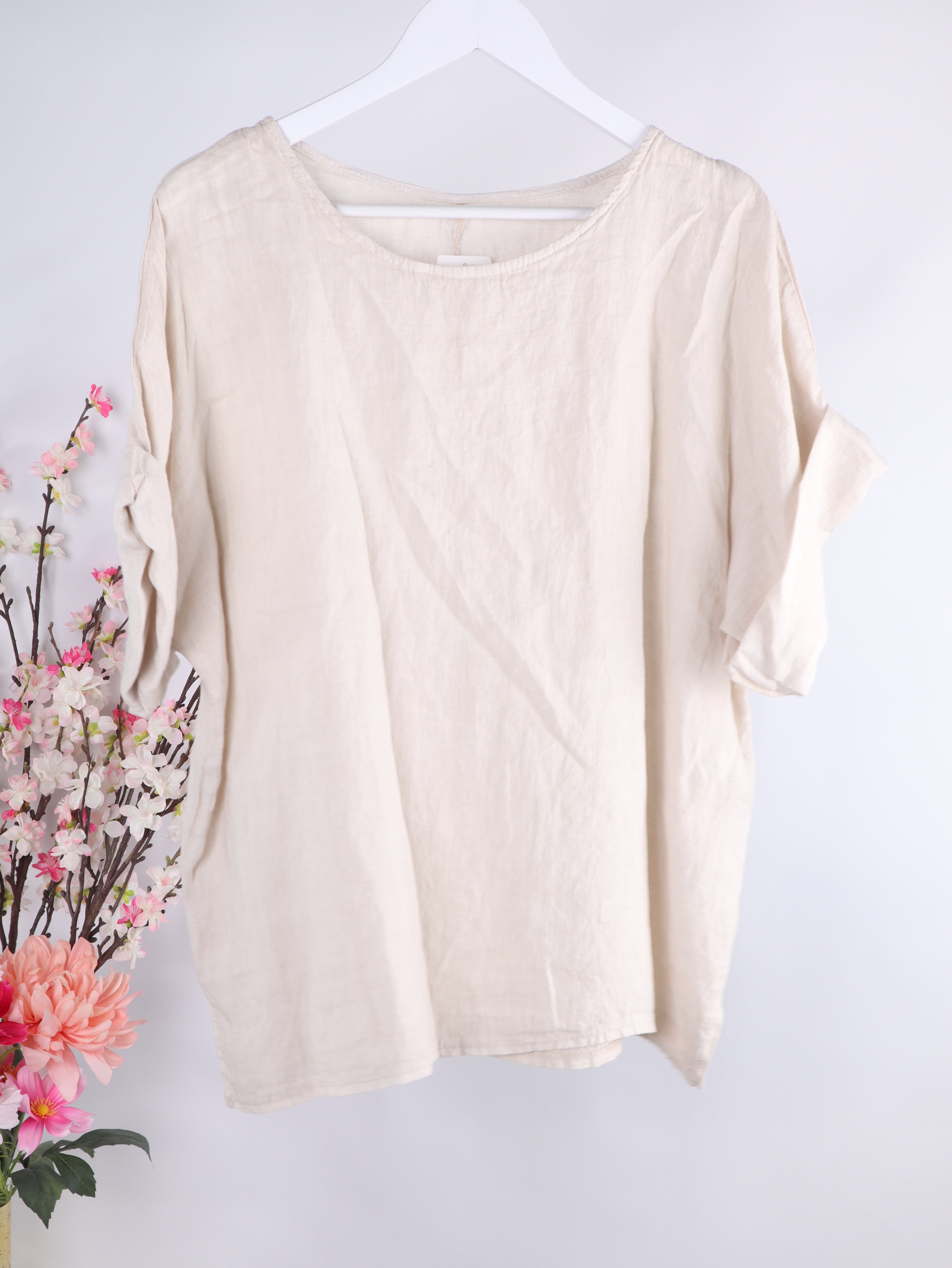 Oversize Leinenshirt