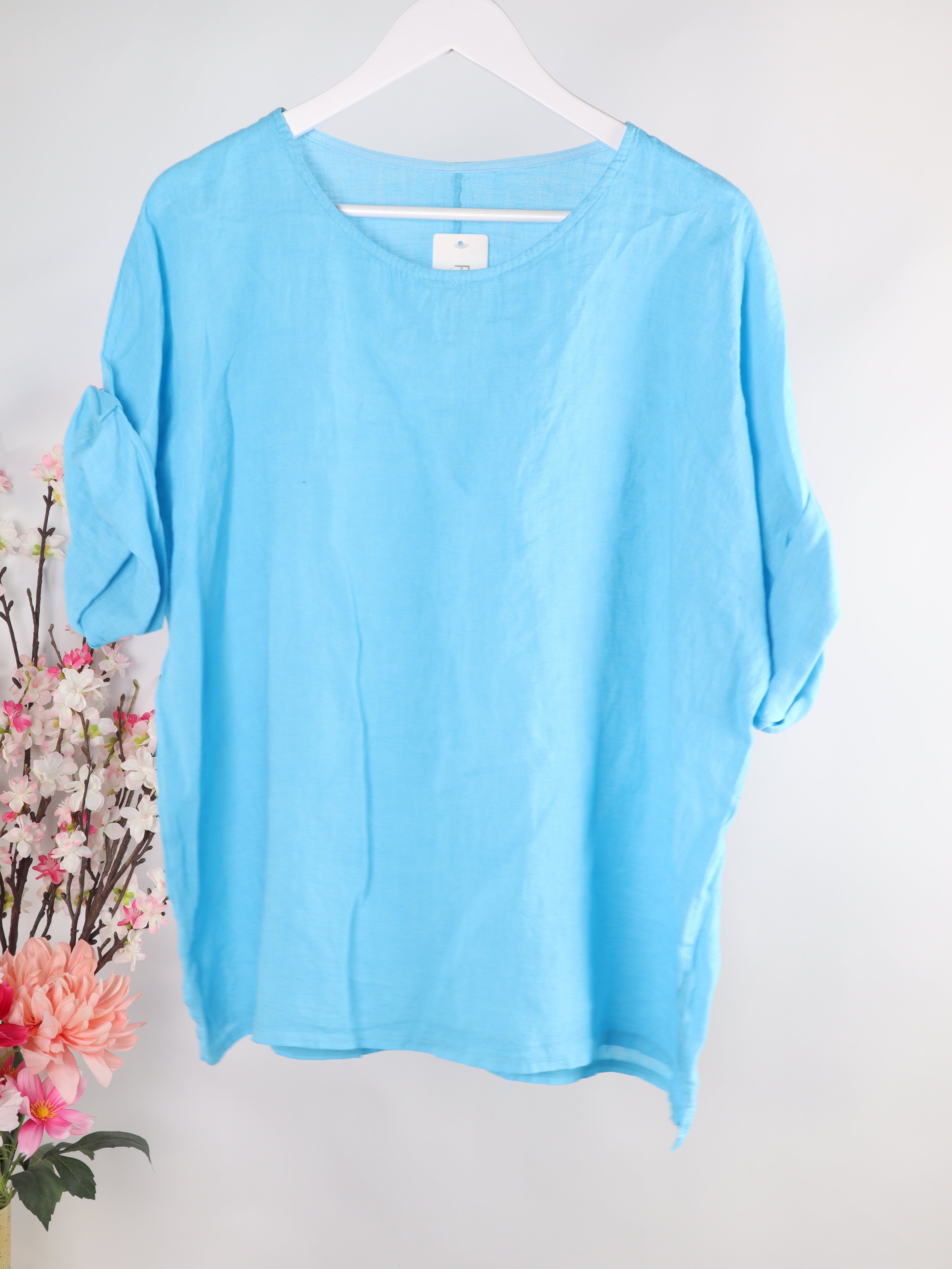 Oversize Leinenshirt
