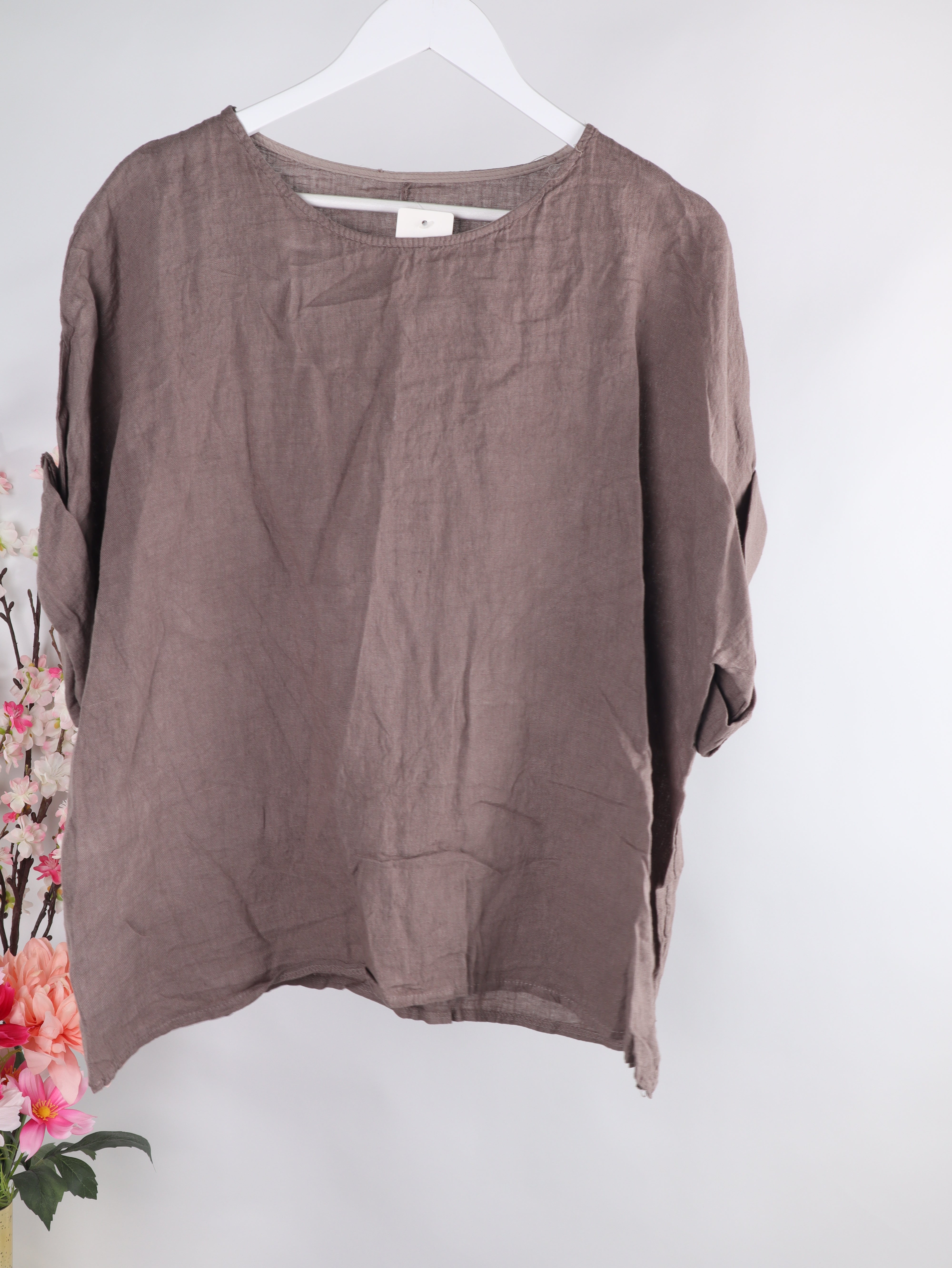 Oversize Leinenshirt
