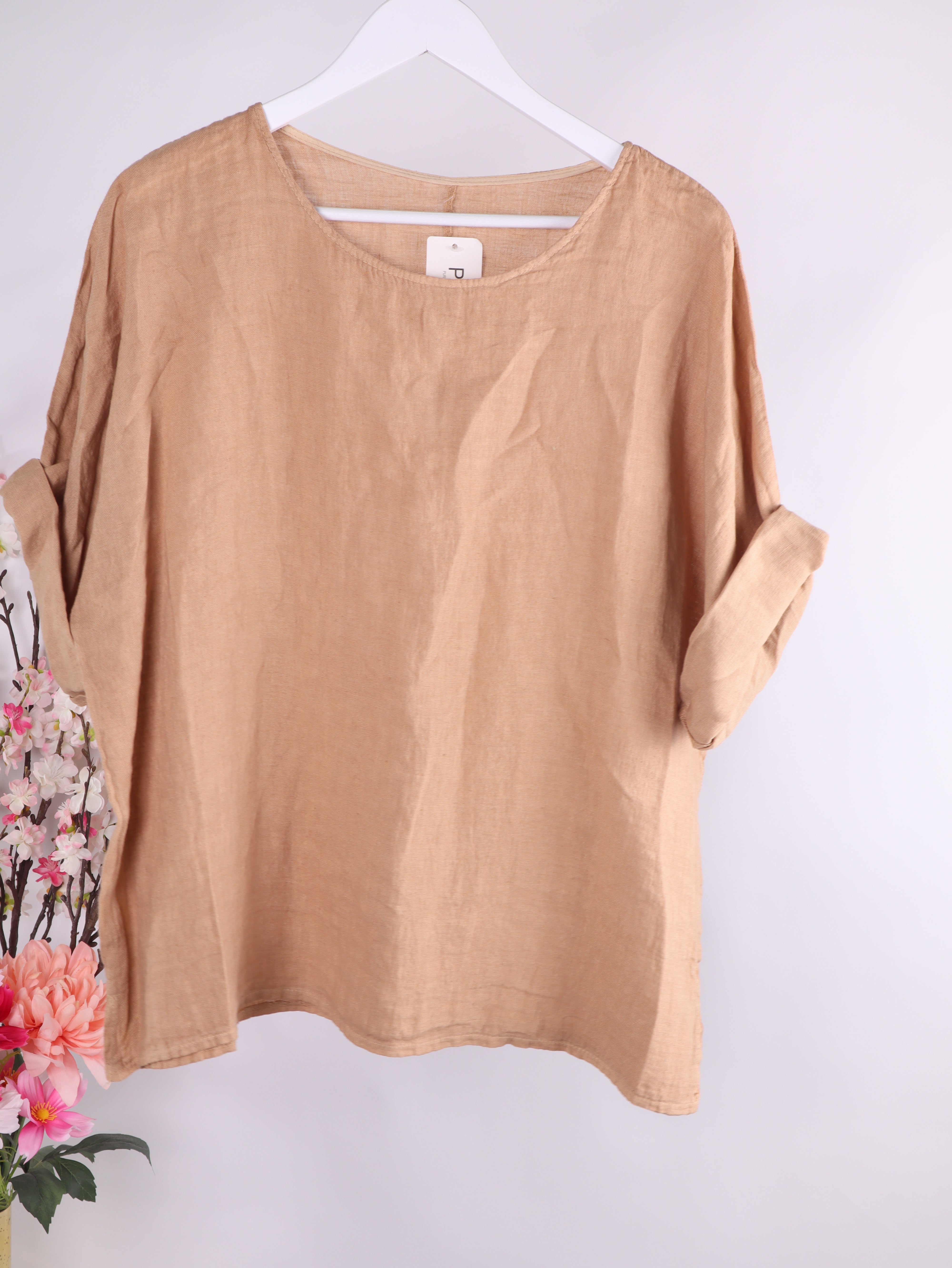 Oversize Leinenshirt