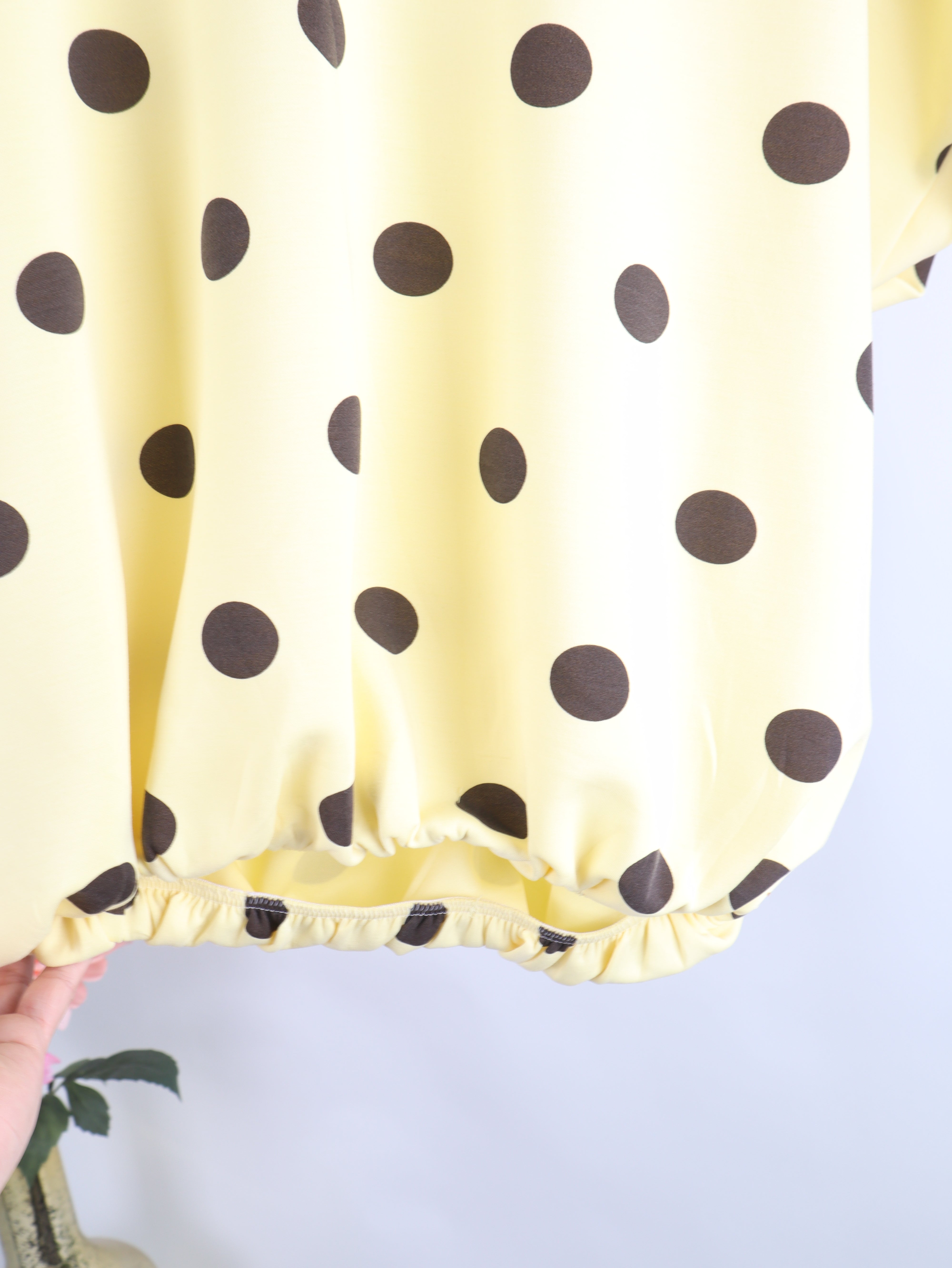 Oversize Ballon-Shirt "Butter Polka Dot"