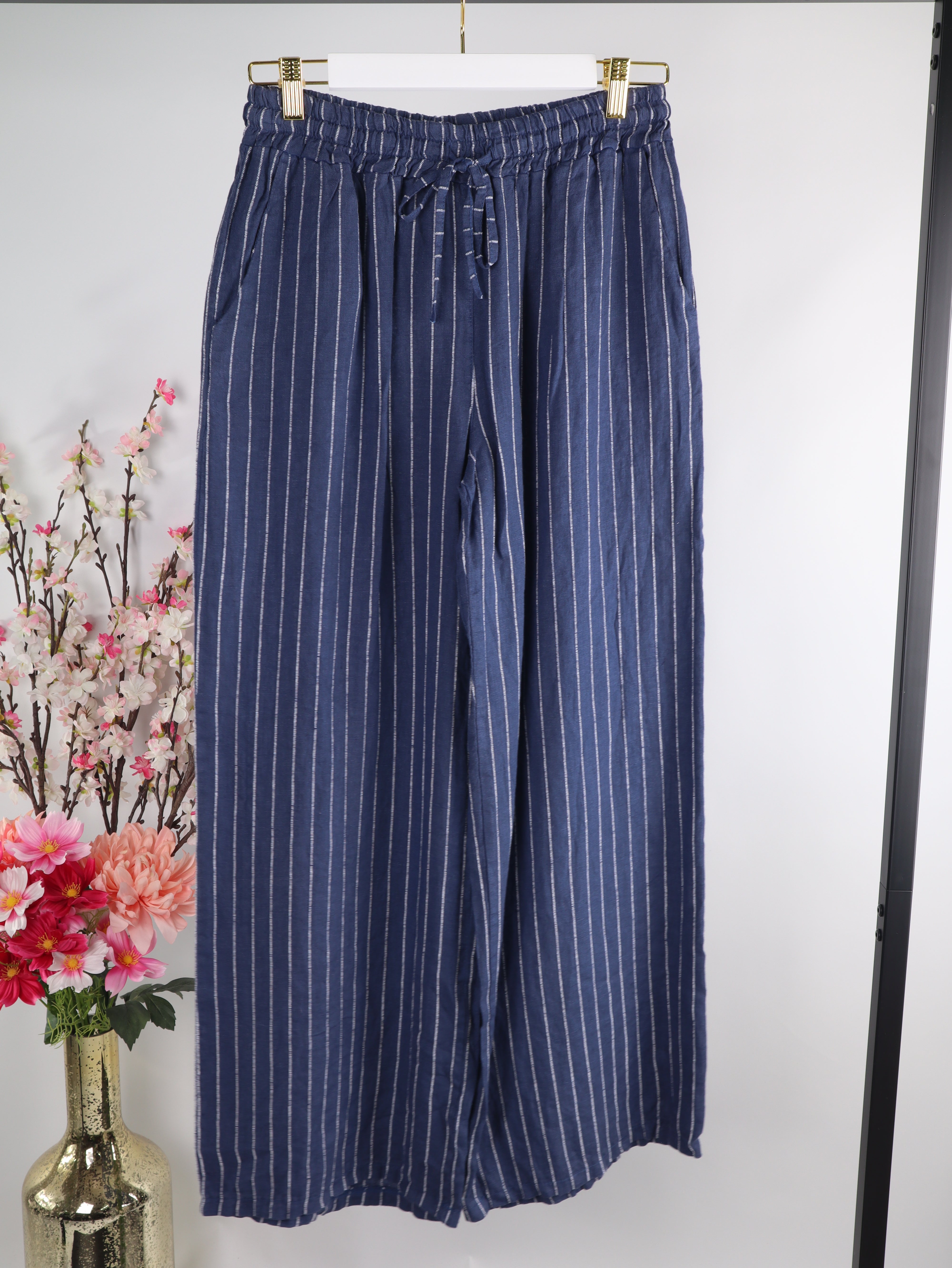 Leinen Hose Streifen