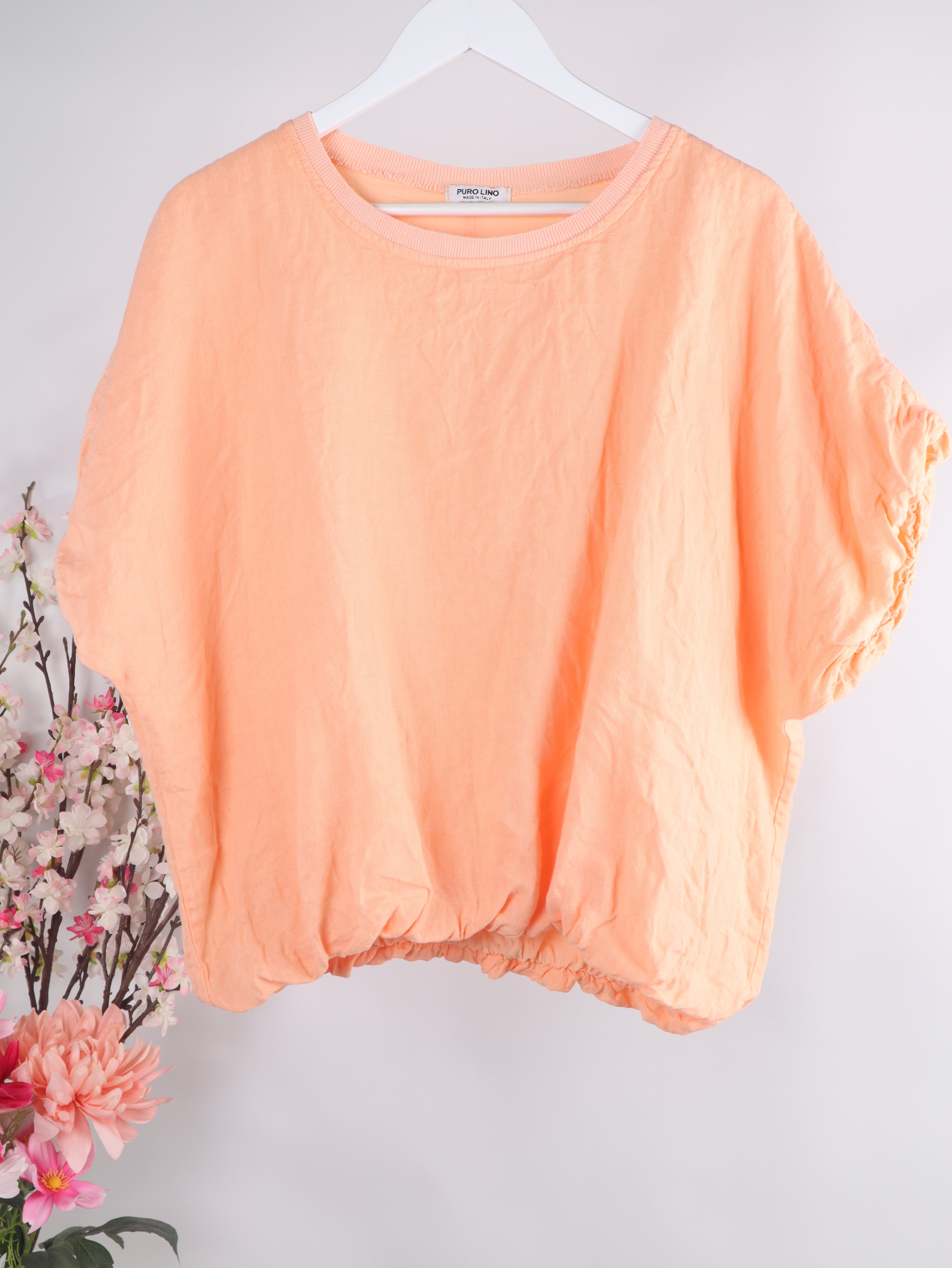 Leinen Shirt mit Baumwollfutter