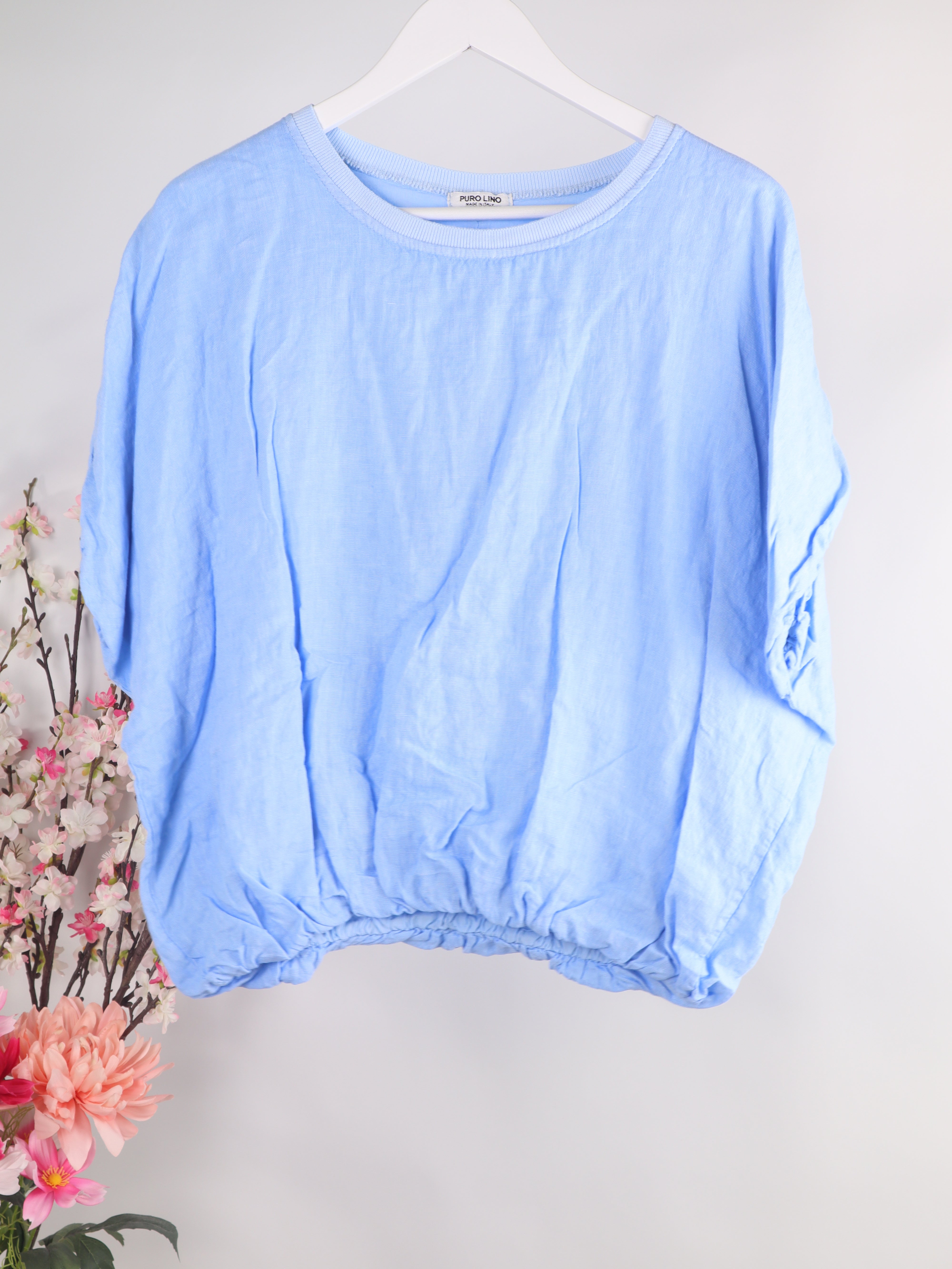 Leinen Shirt mit Baumwollfutter