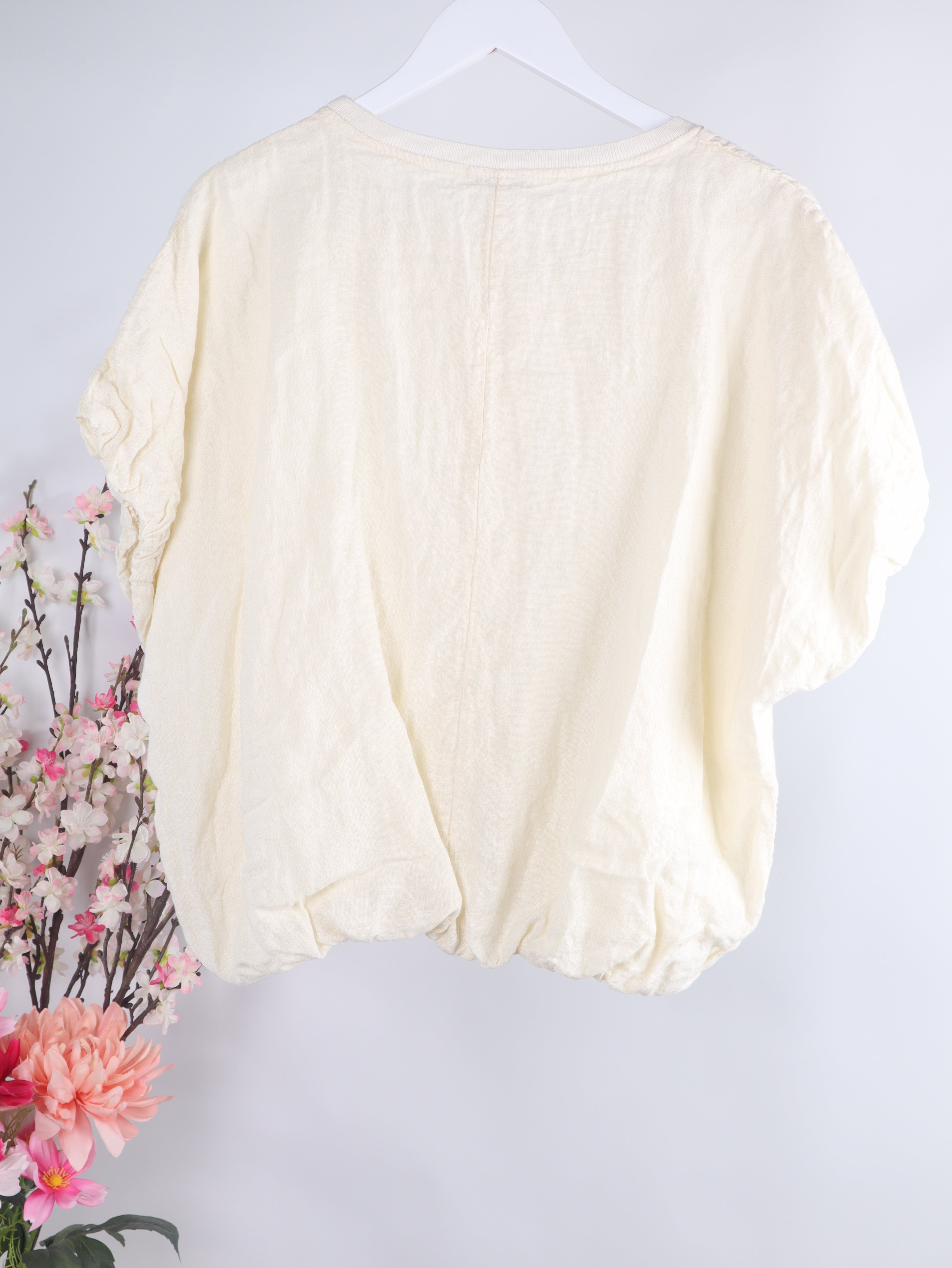 Leinen Shirt mit Baumwollfutter
