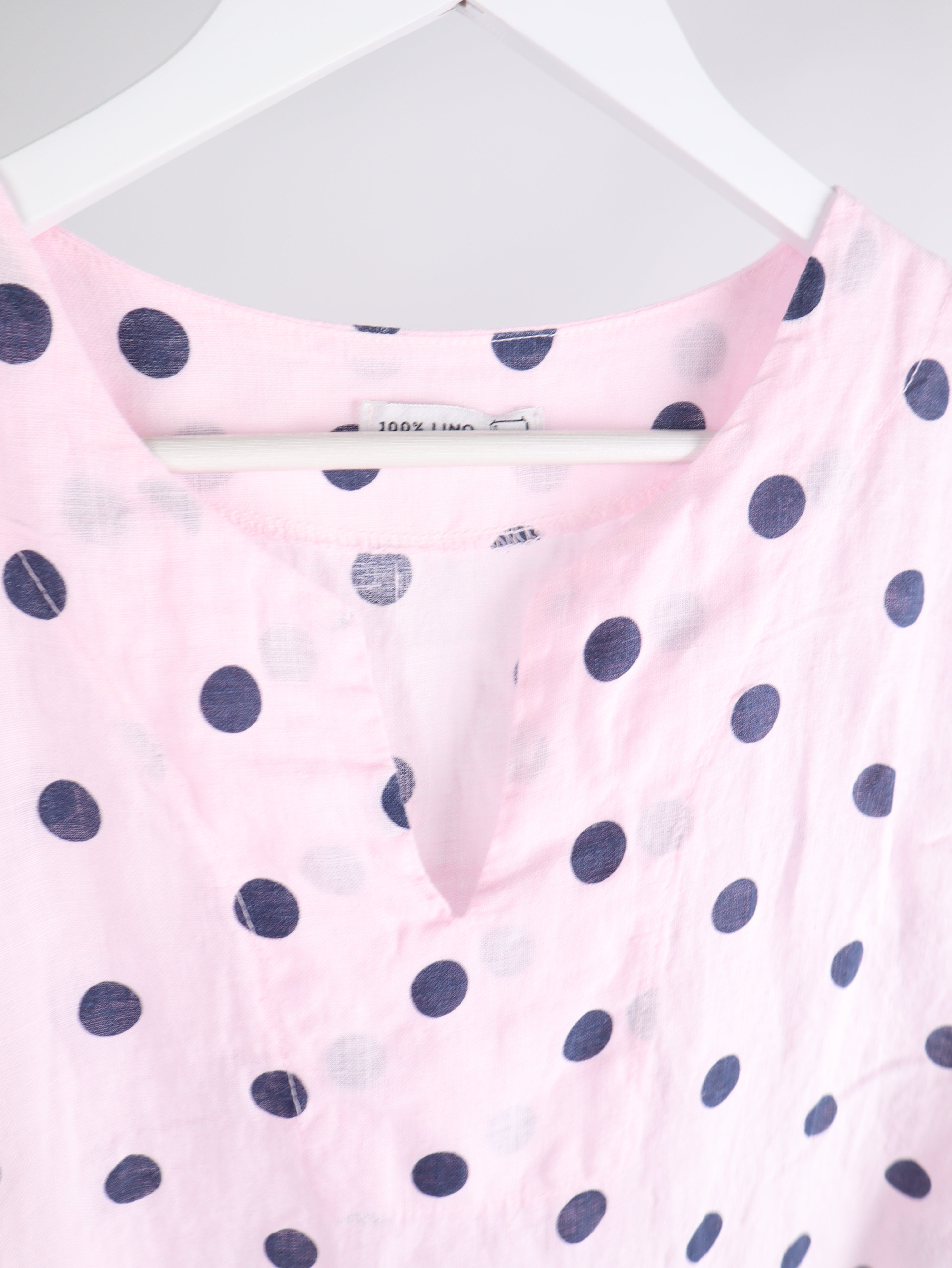 Leinen Bluse "Polka Dot"