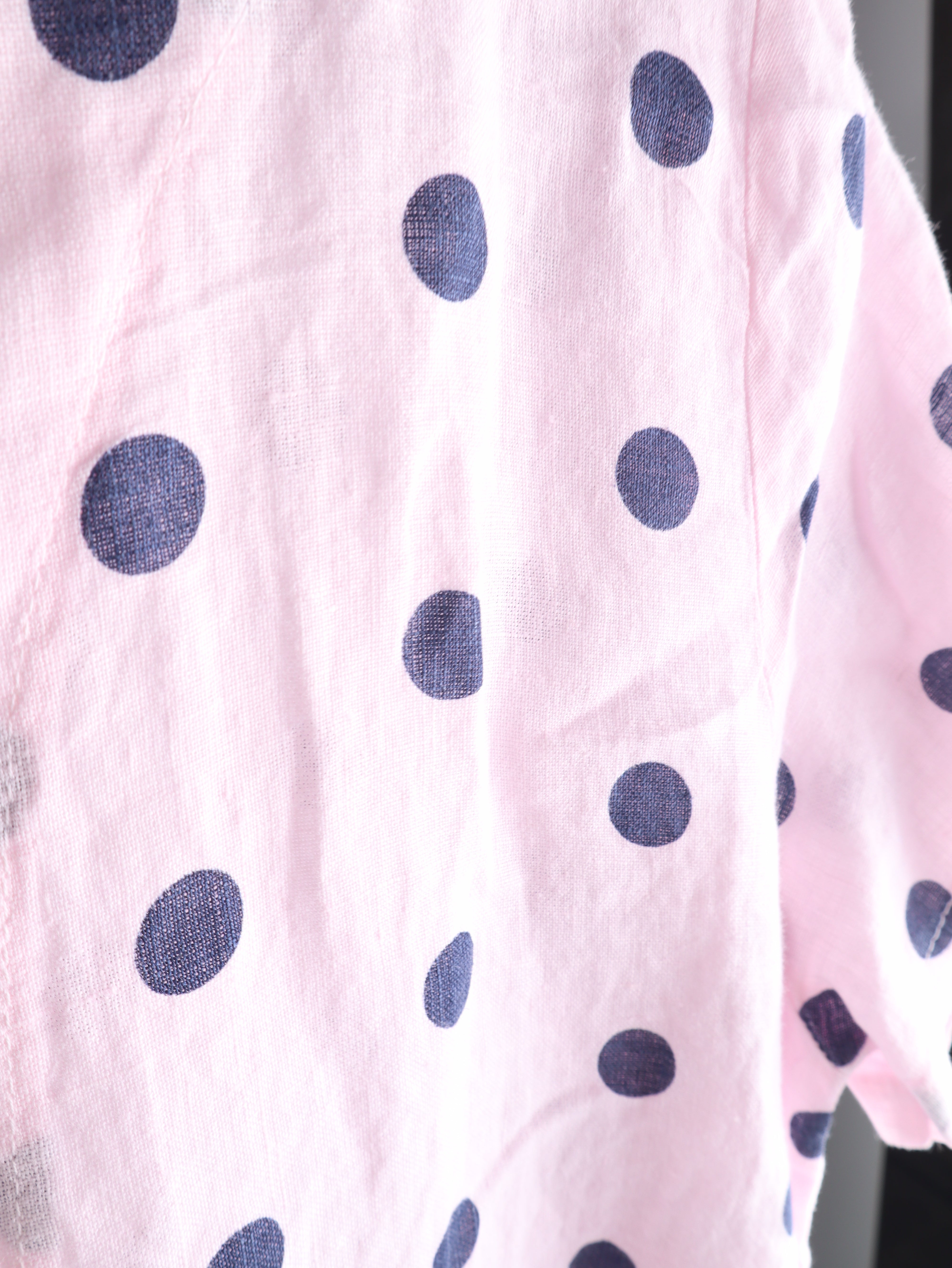 Leinen Bluse "Polka Dot"