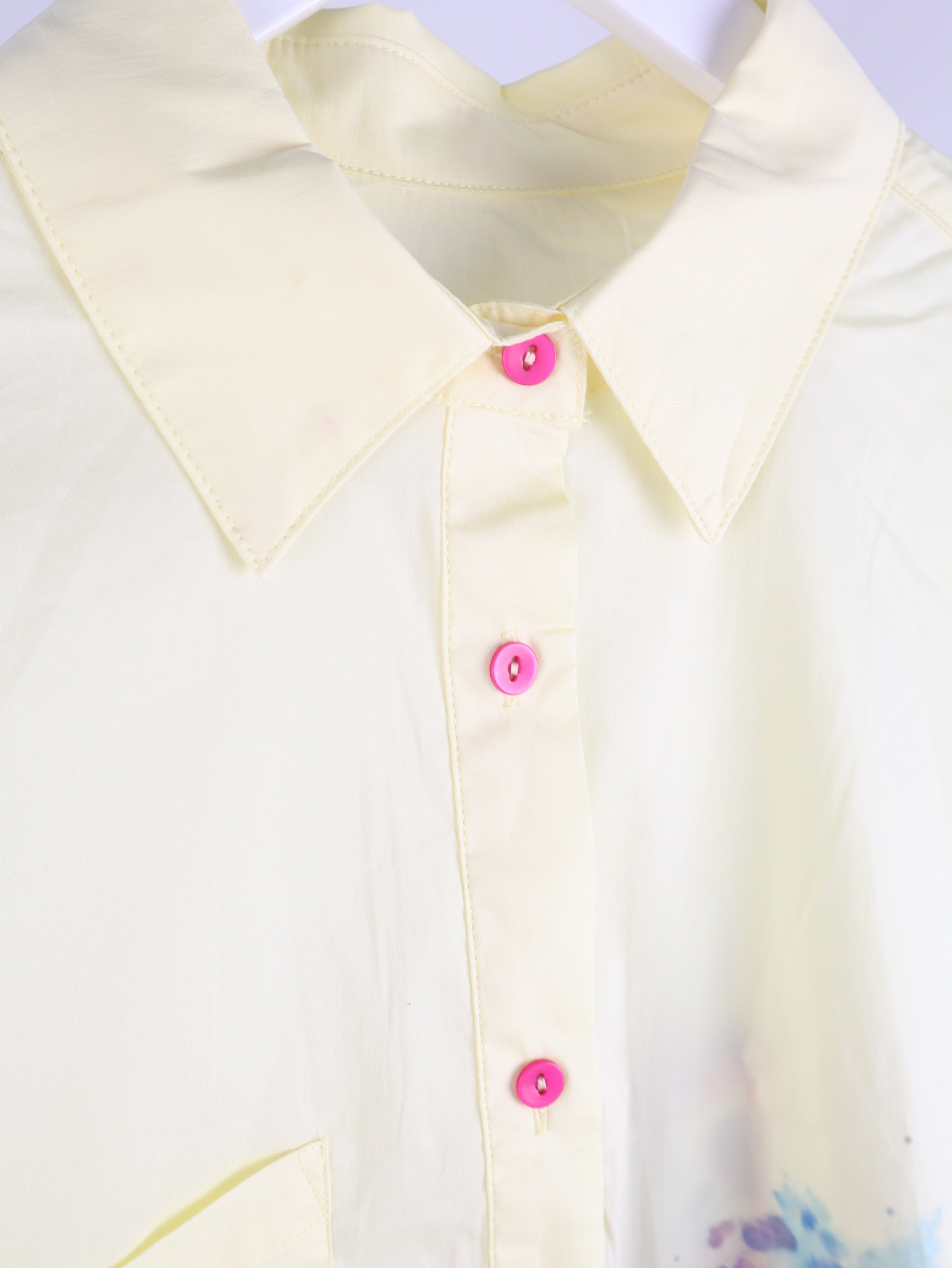 Oversize Bluse mit floralem Print