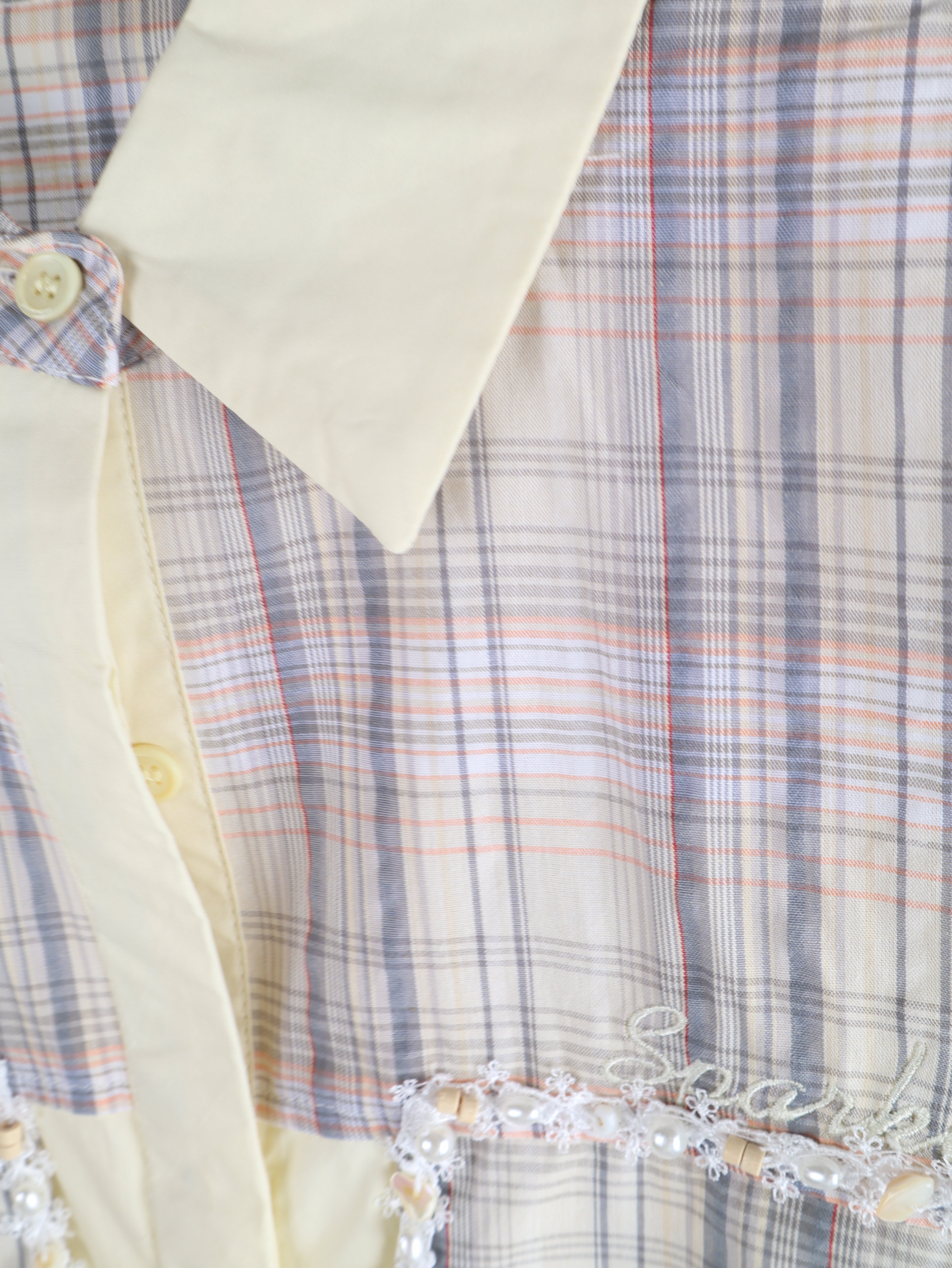 Oversize Bluse karo