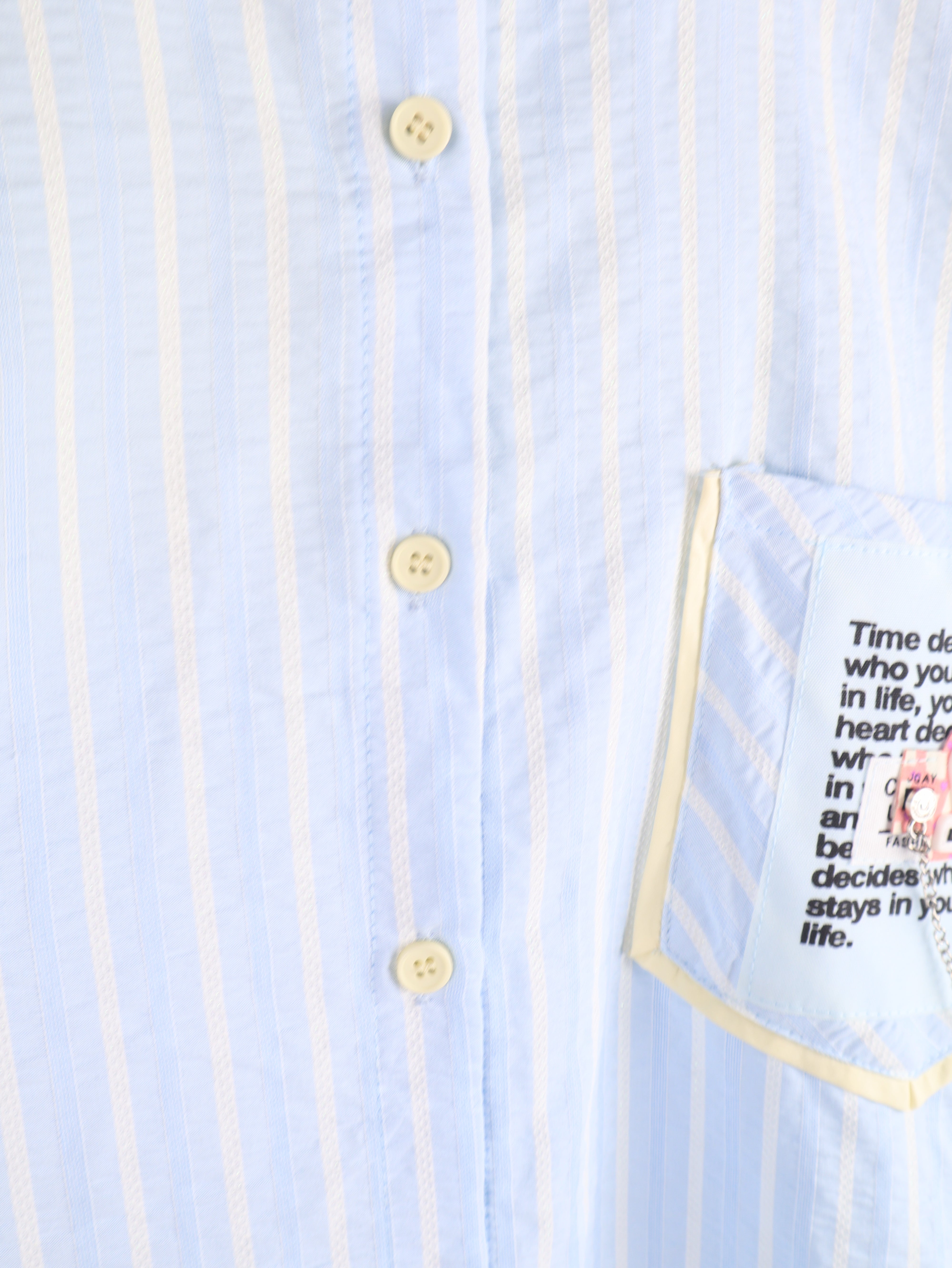 Oversize Streifenbluse Statement