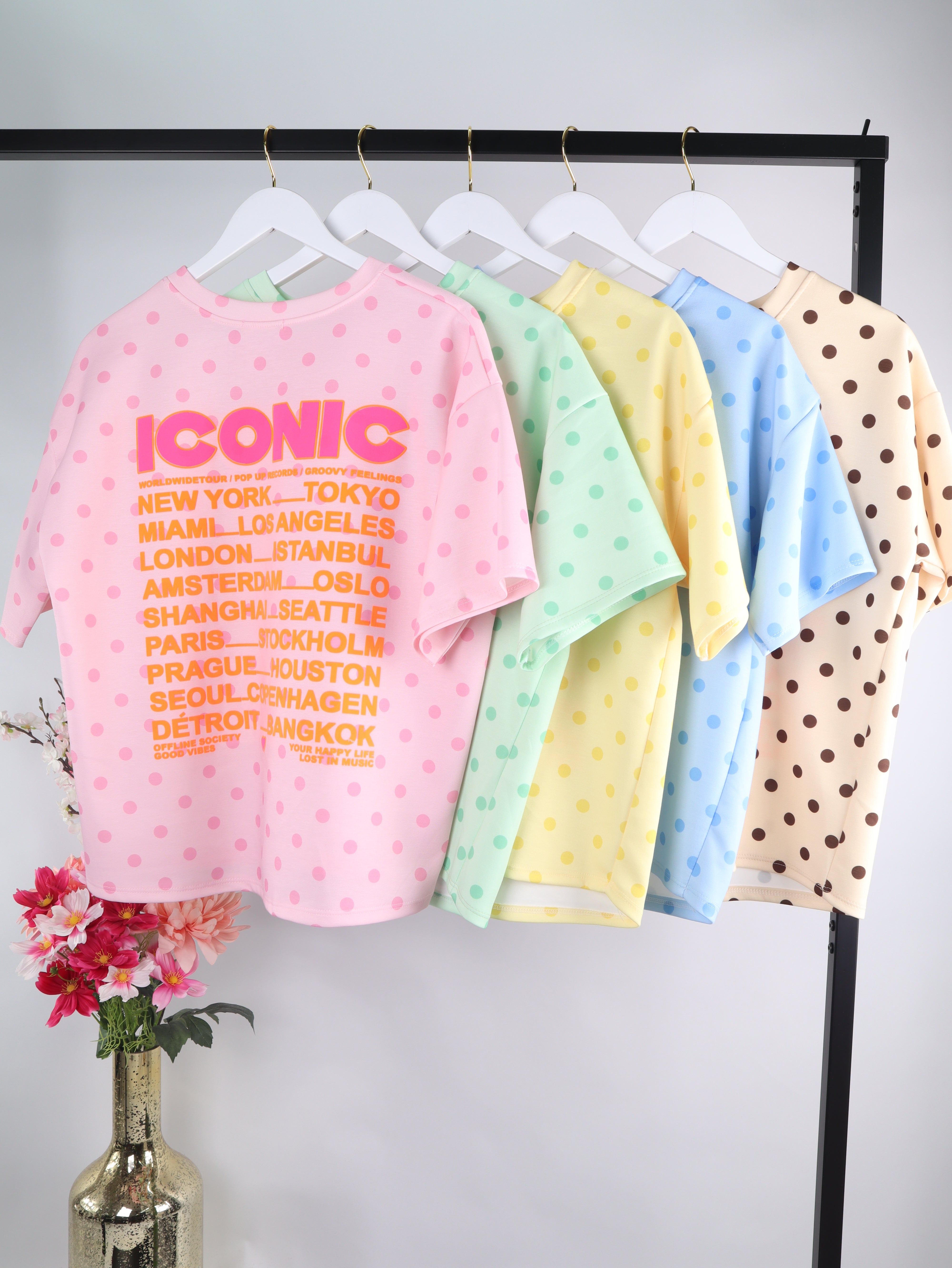 Oversize Shirt "Butter Polka Dots" mit Iconic-Print
