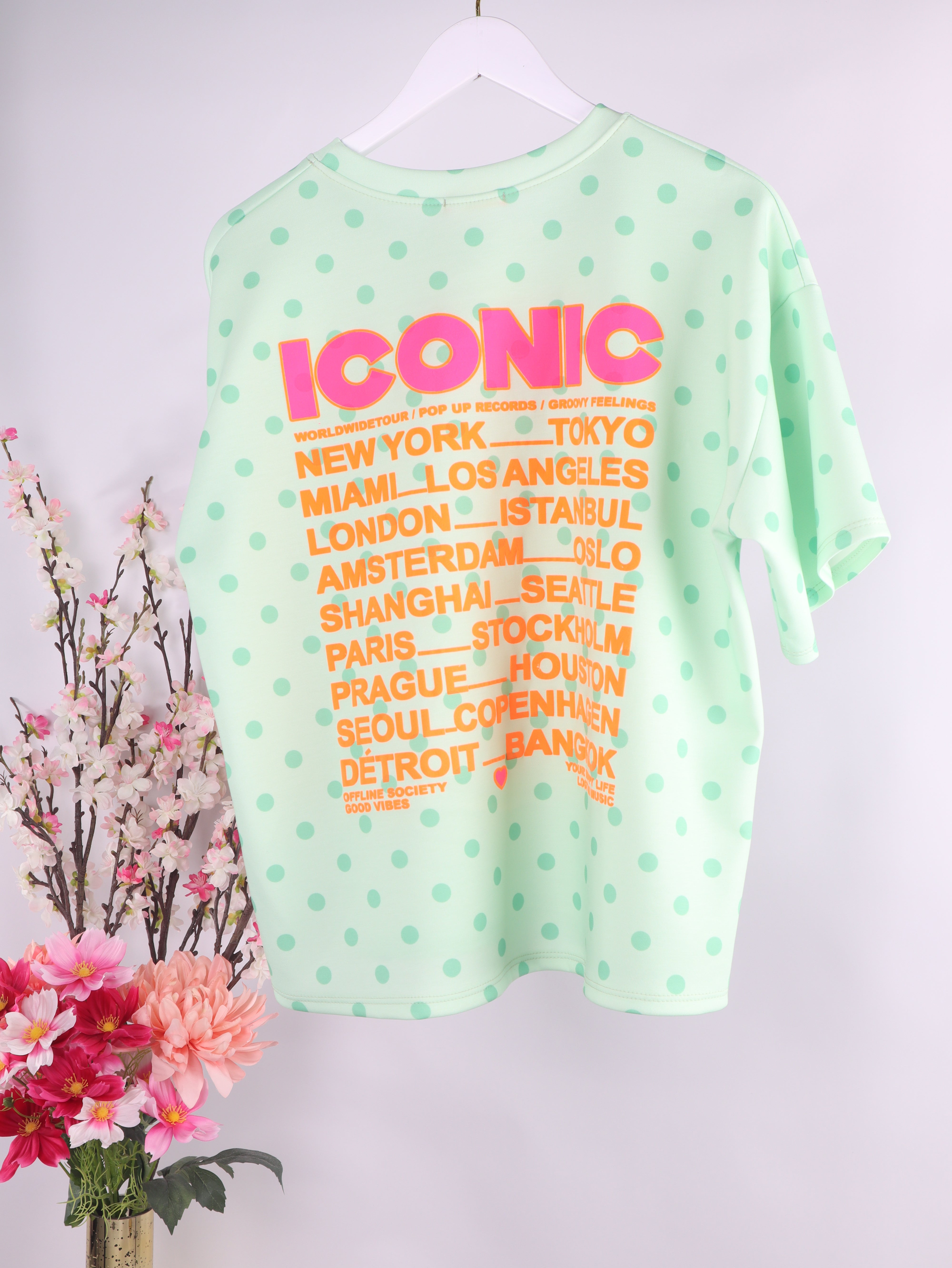Oversize Shirt "Butter Polka Dots" mit Iconic-Print
