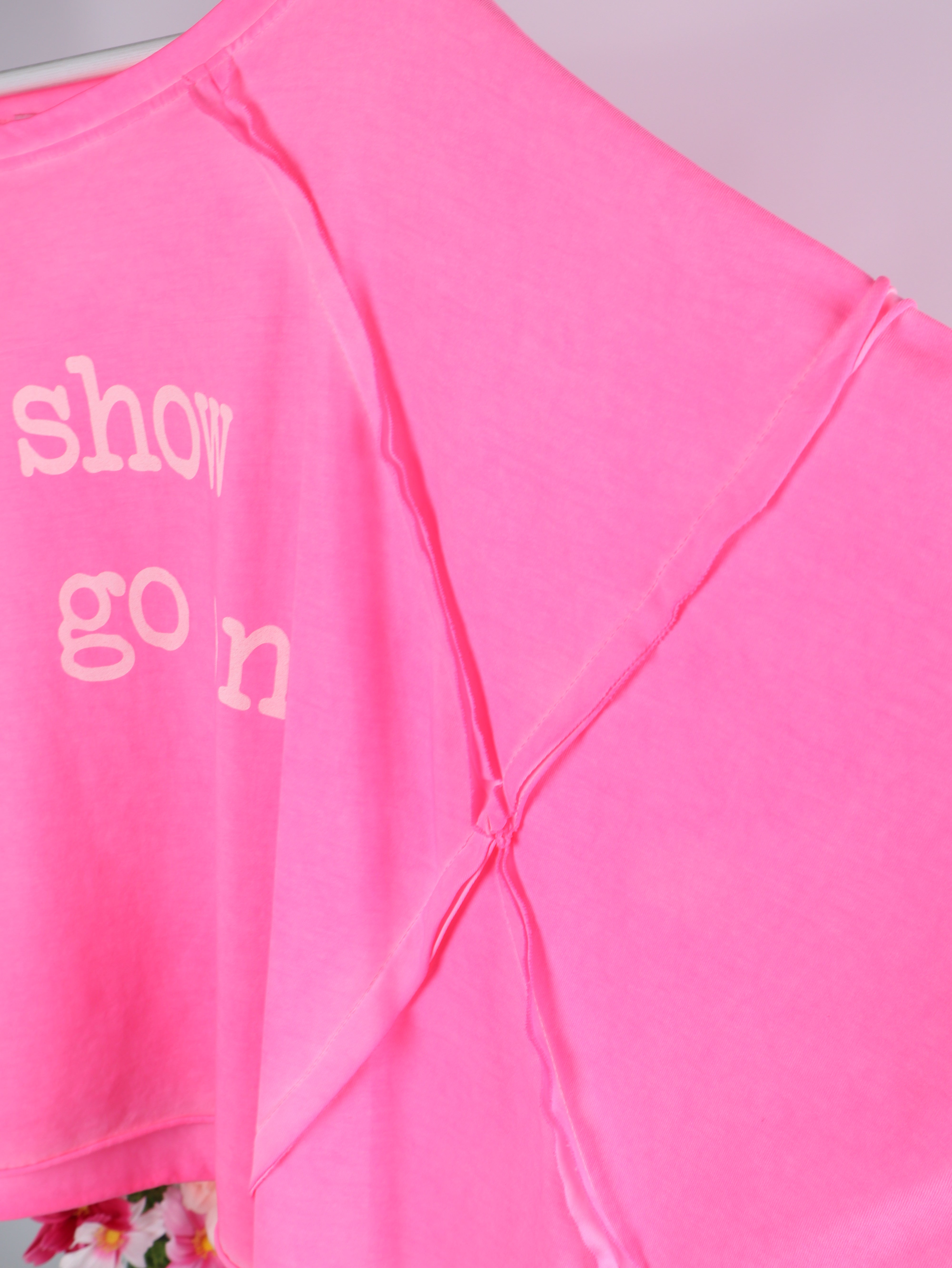 Oversize Shirt "The show must go on"