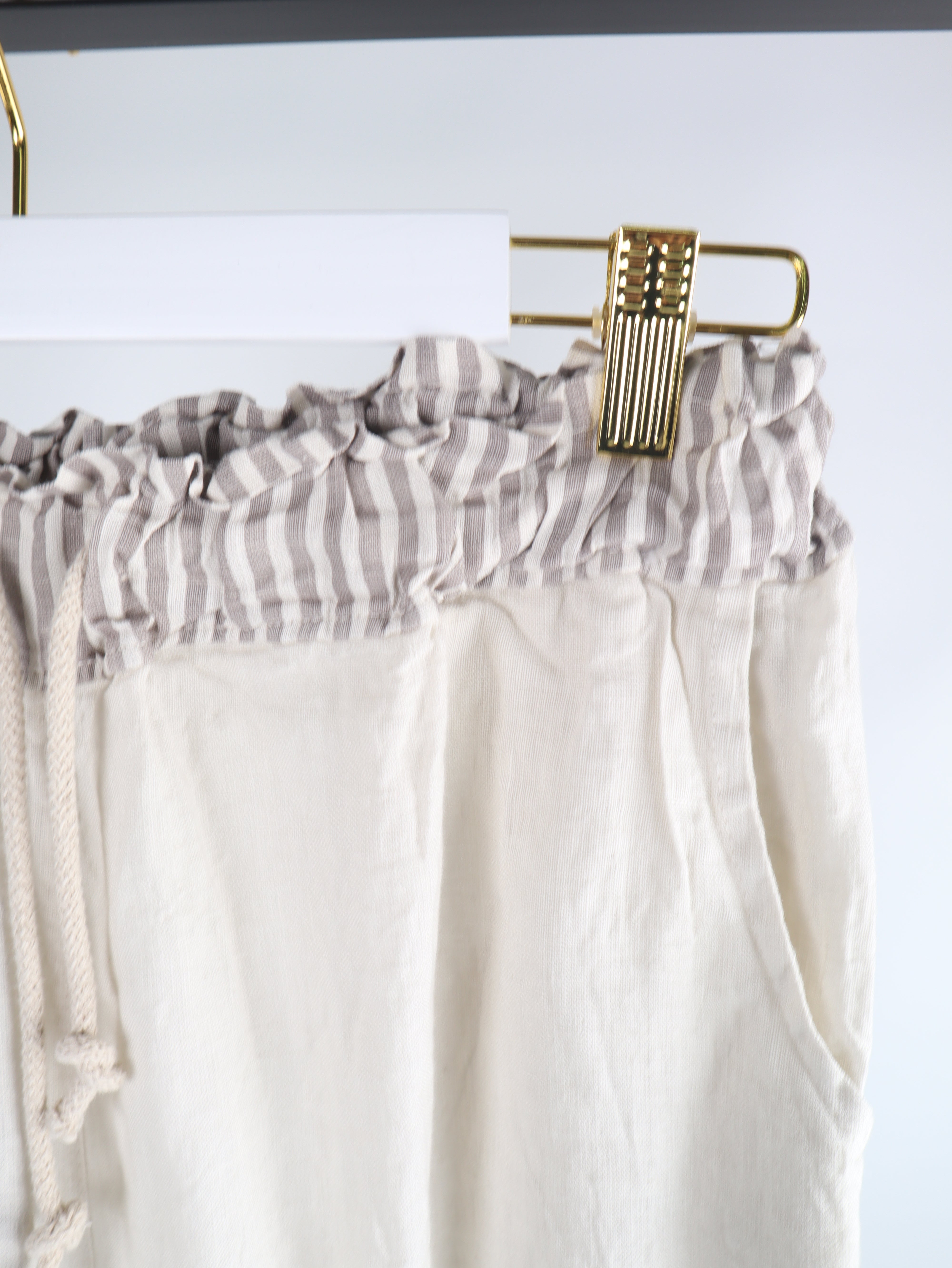 Leinenhose Streifen