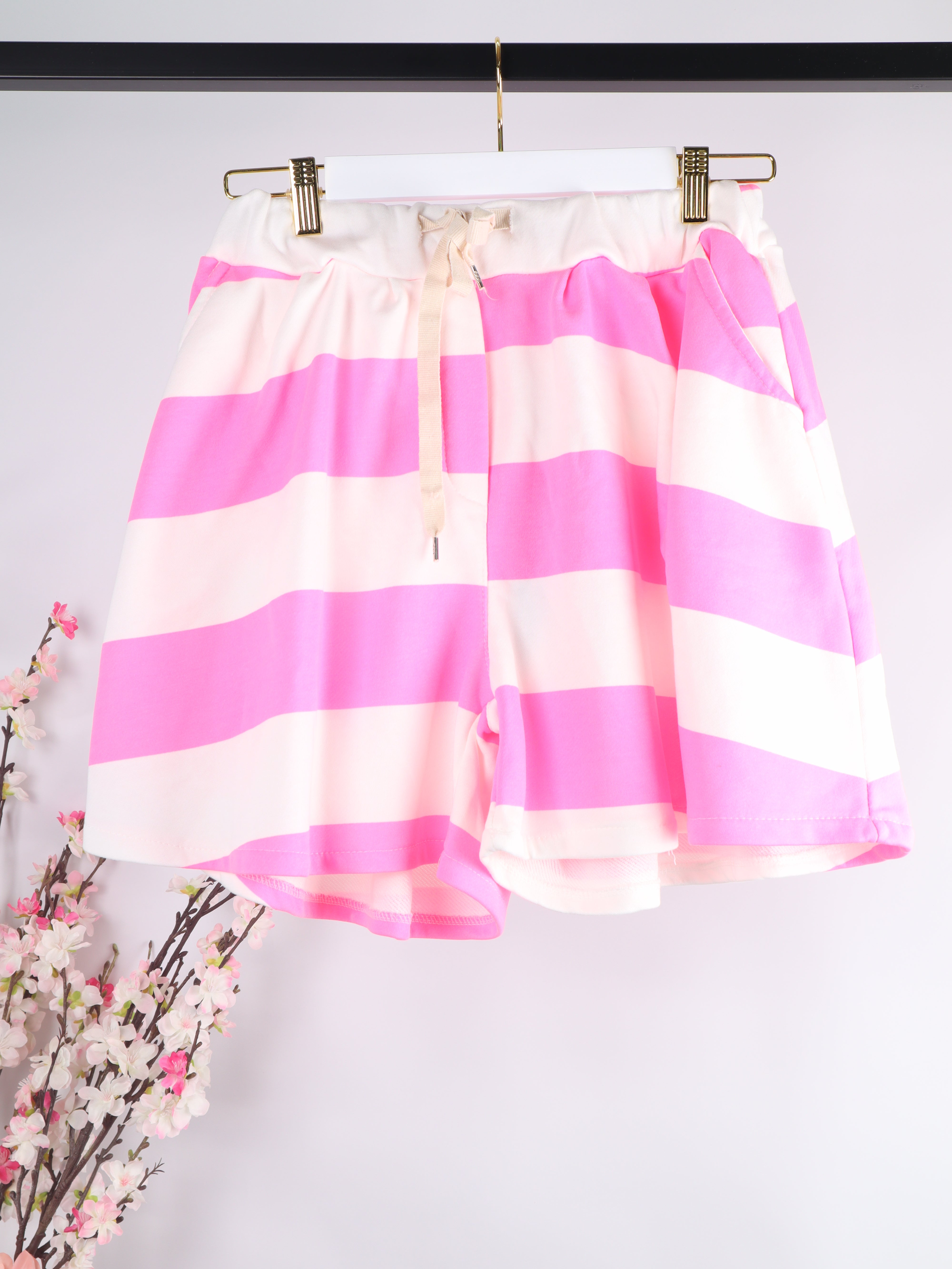 Sweatshorts Streifen