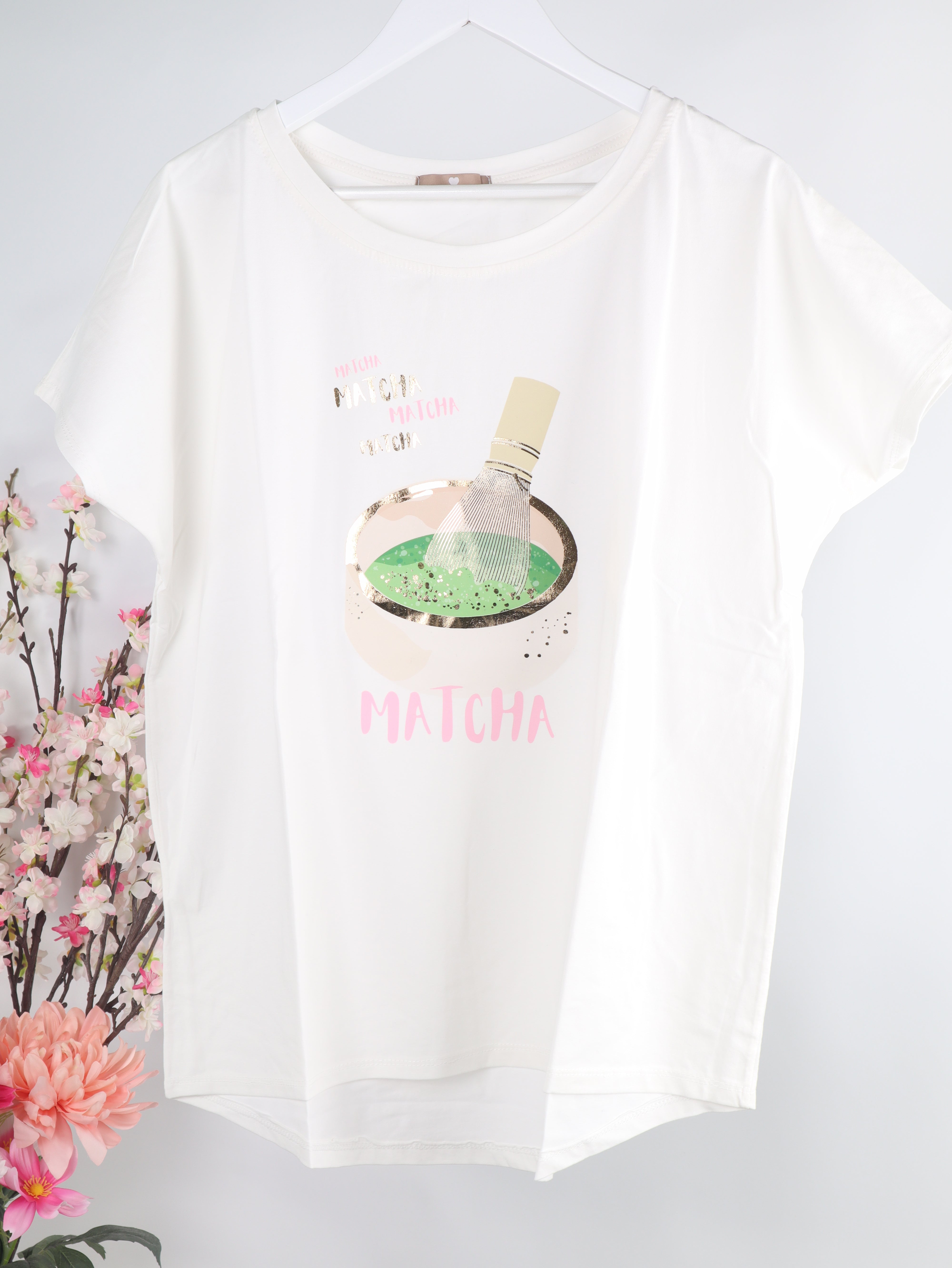 T-Shirt Matcha Schale