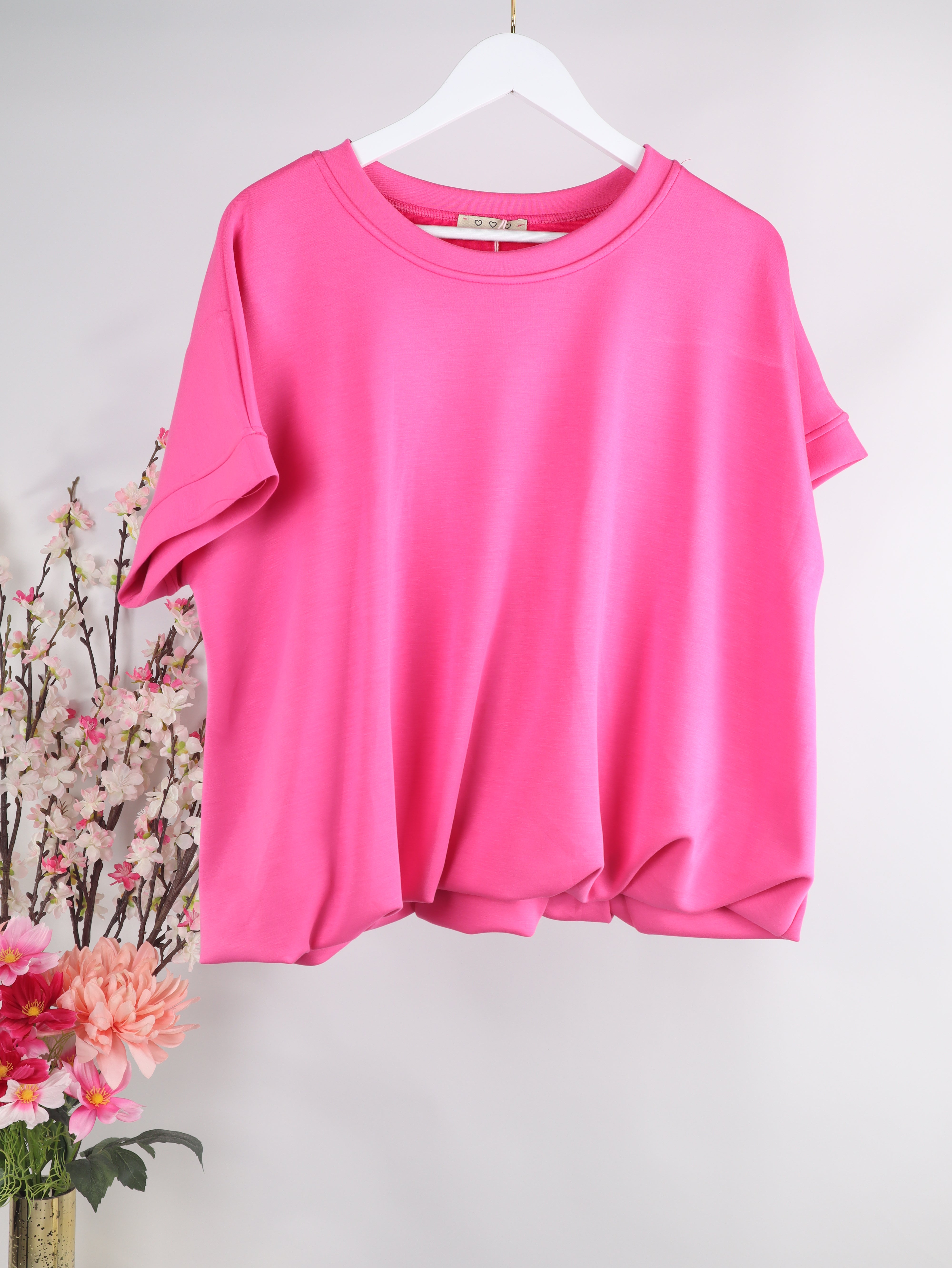 Oversize kurzarm Sweatshirt „Butter Soft“