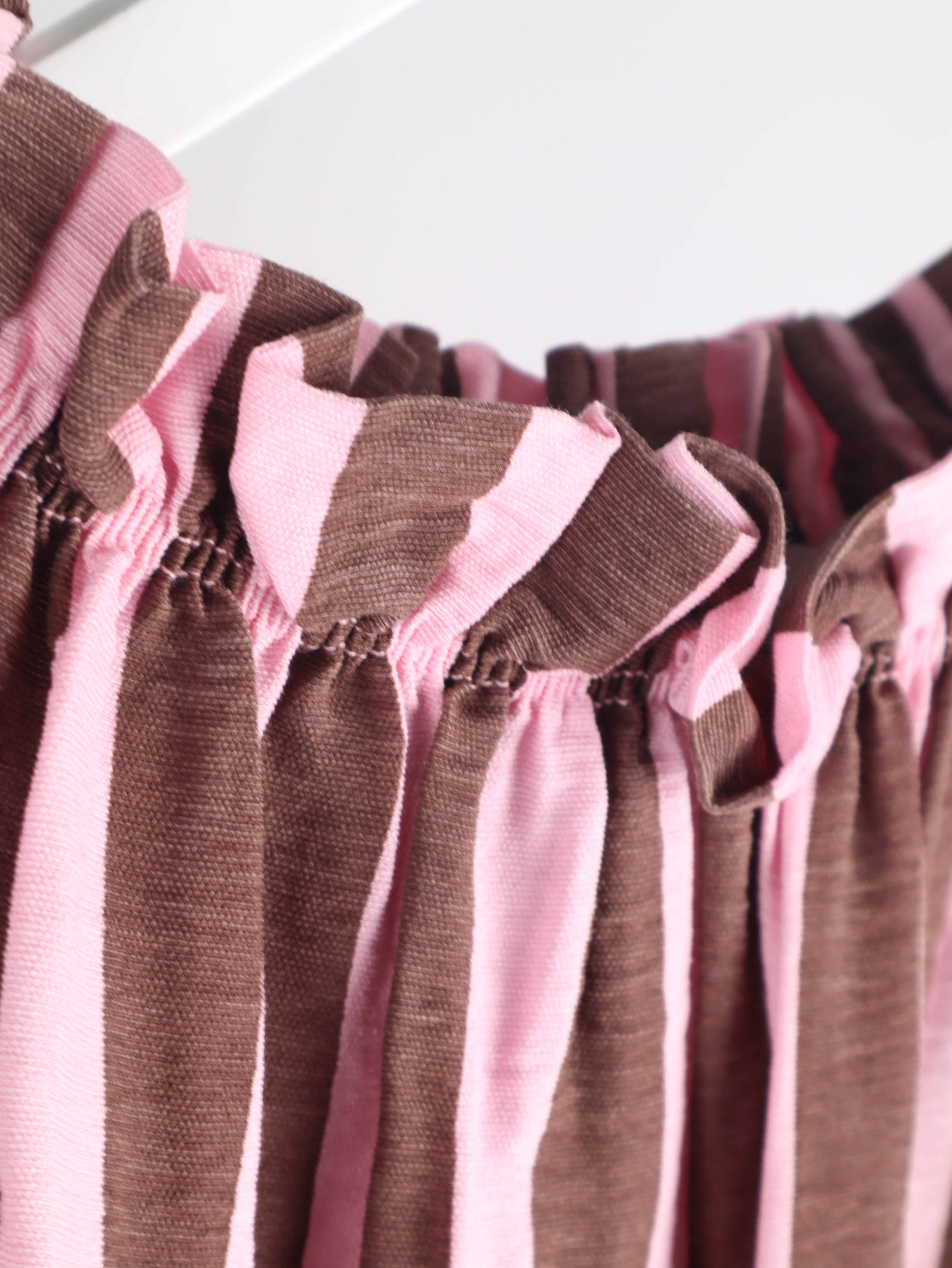 Viskose Kleid mit Streifenmuster
