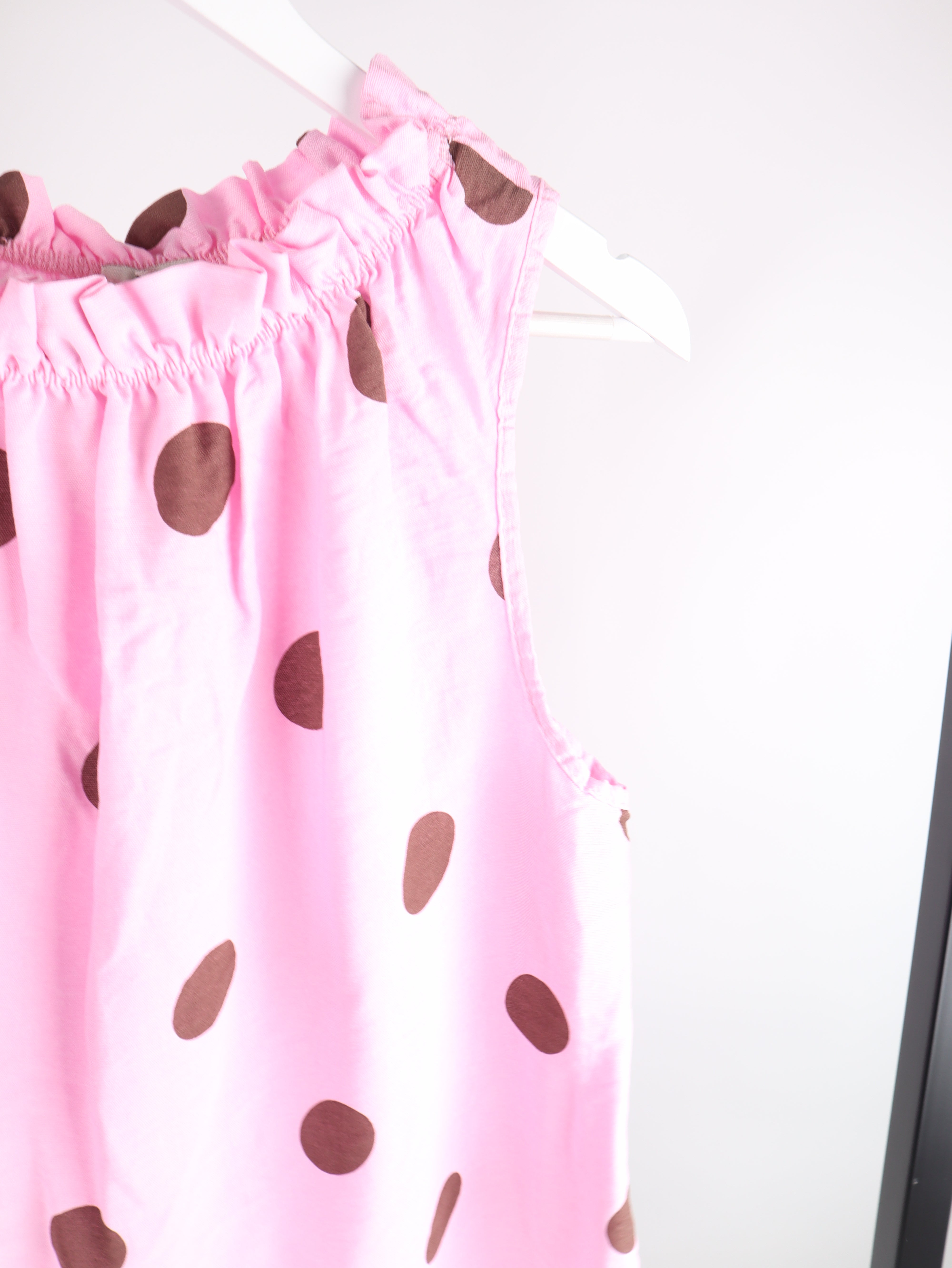 Viskose Top mit Polka Dot Muster