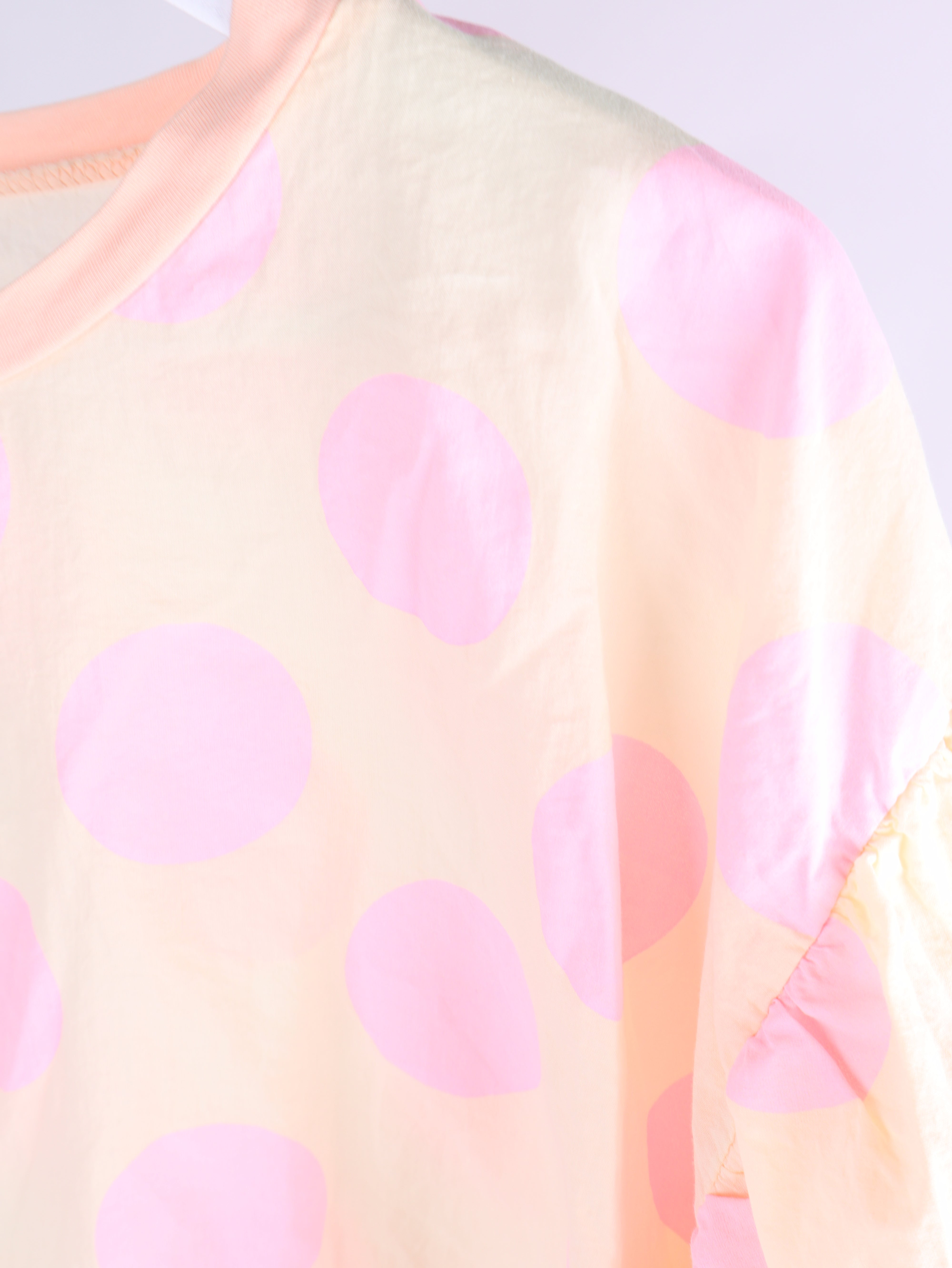 Polka-Dot Shirt mit Ballonärmeln