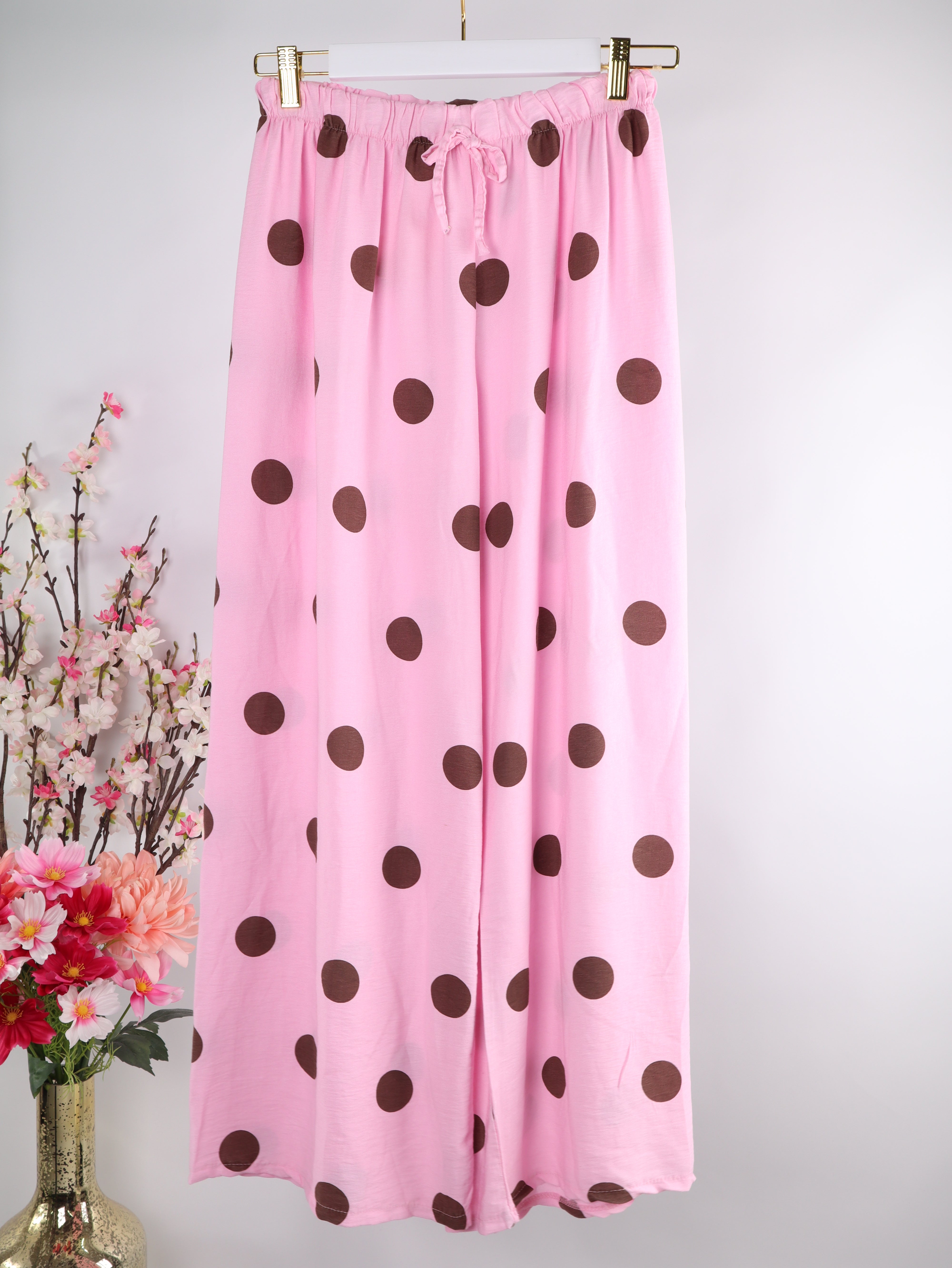 VISKOSE Hose MIT POLKA DOT MUSTER