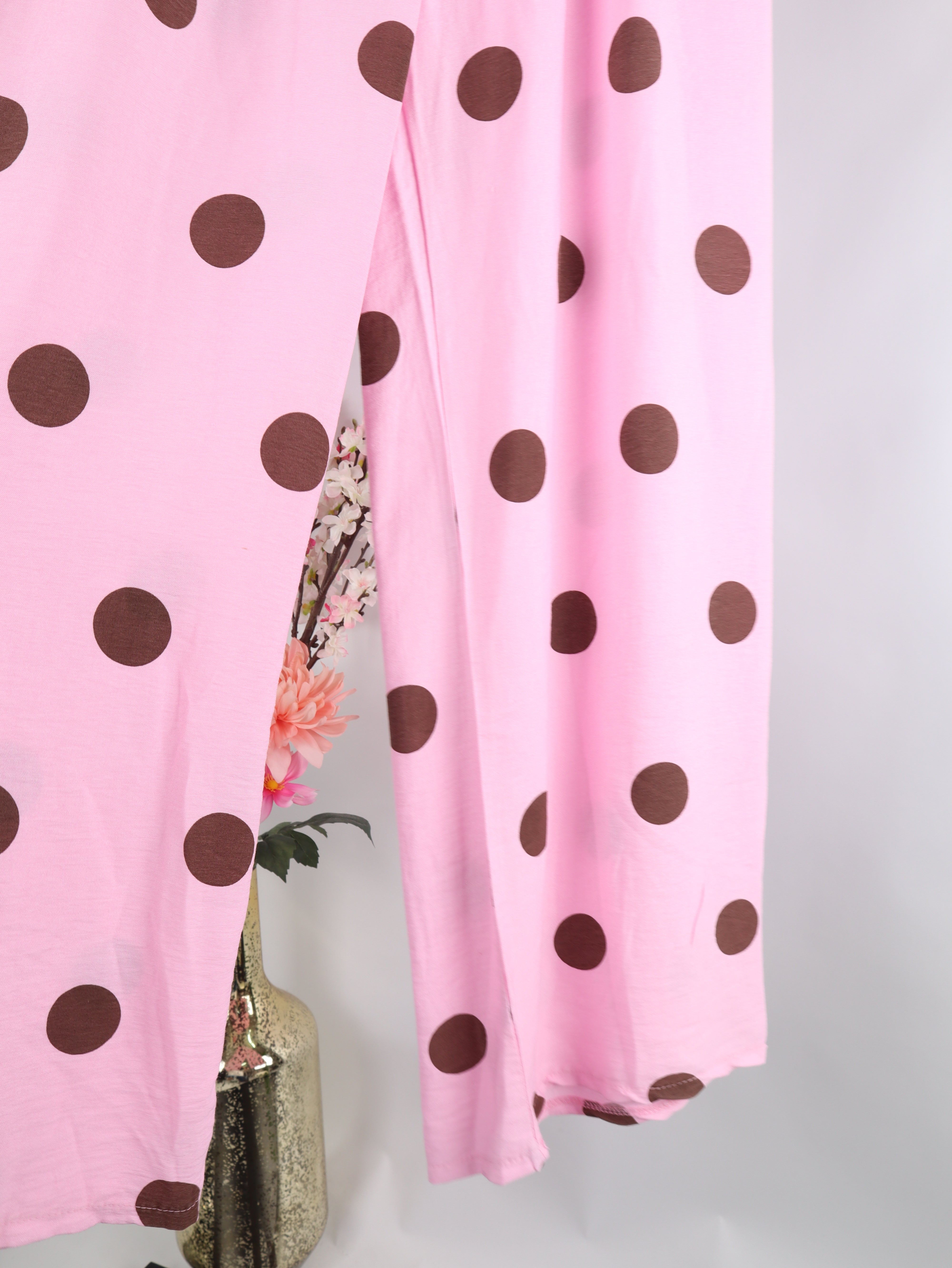 VISKOSE Hose MIT POLKA DOT MUSTER