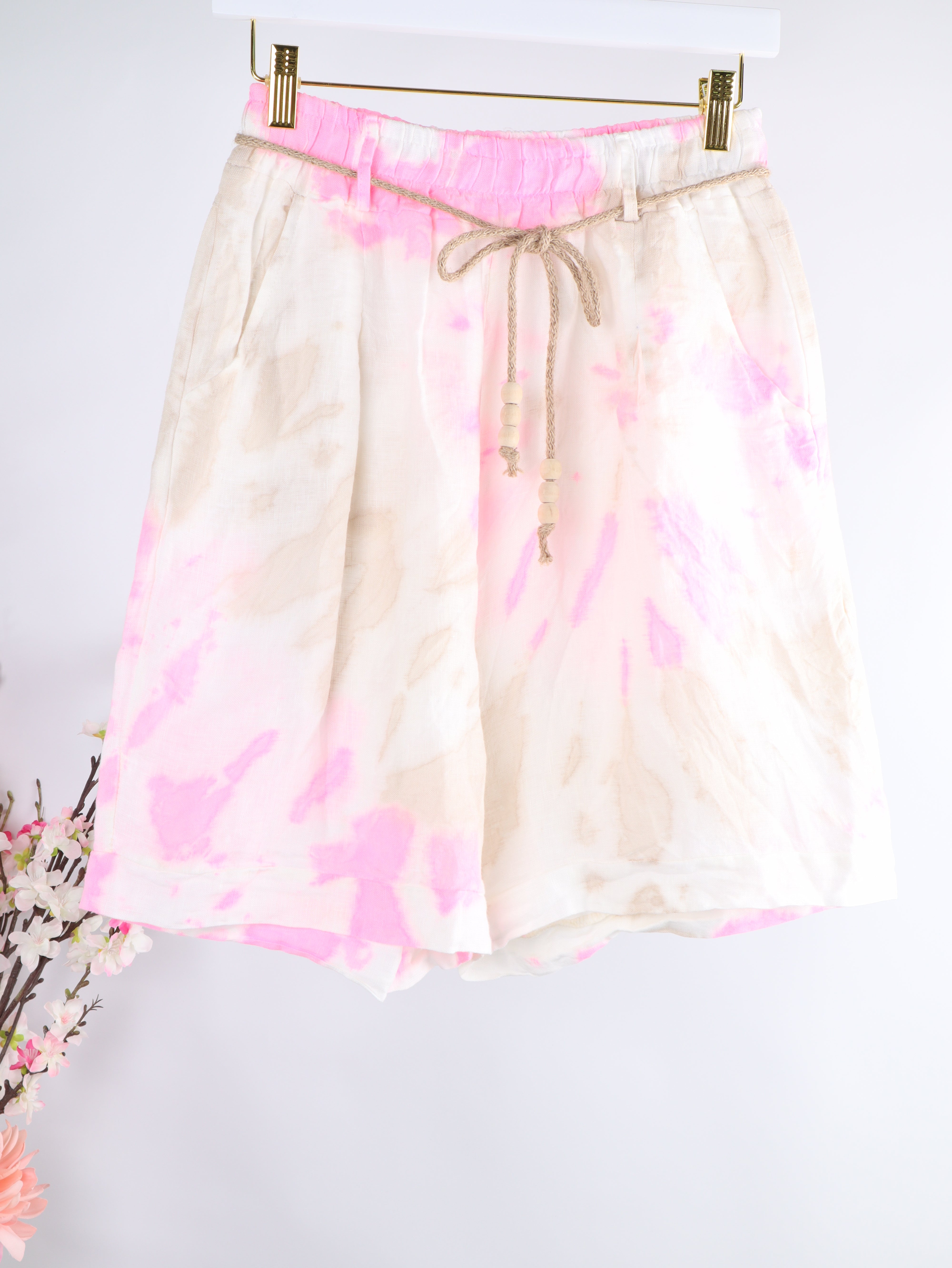 Leinen Shorts Batik