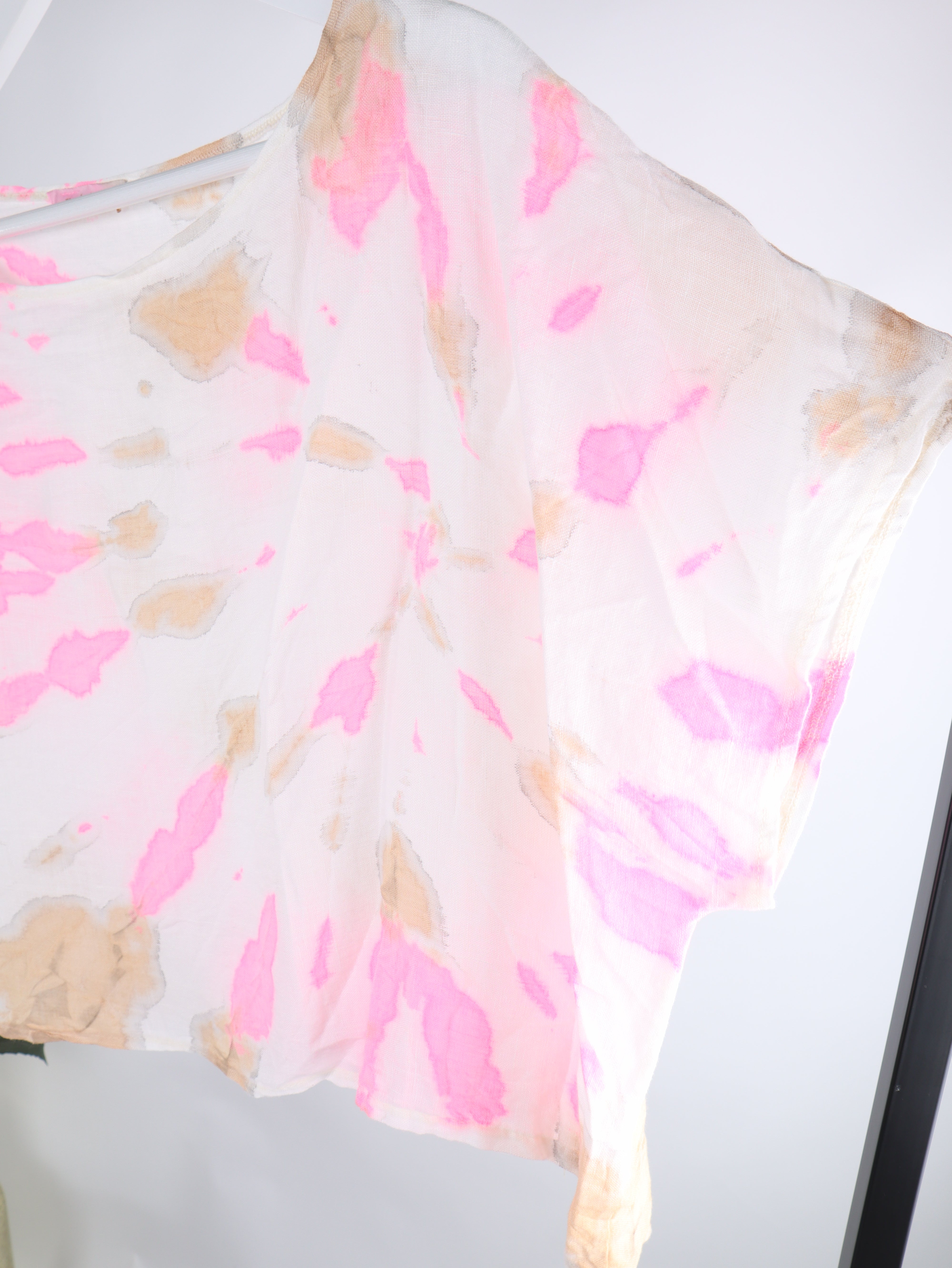 Leinen Shirt Batik Oversize