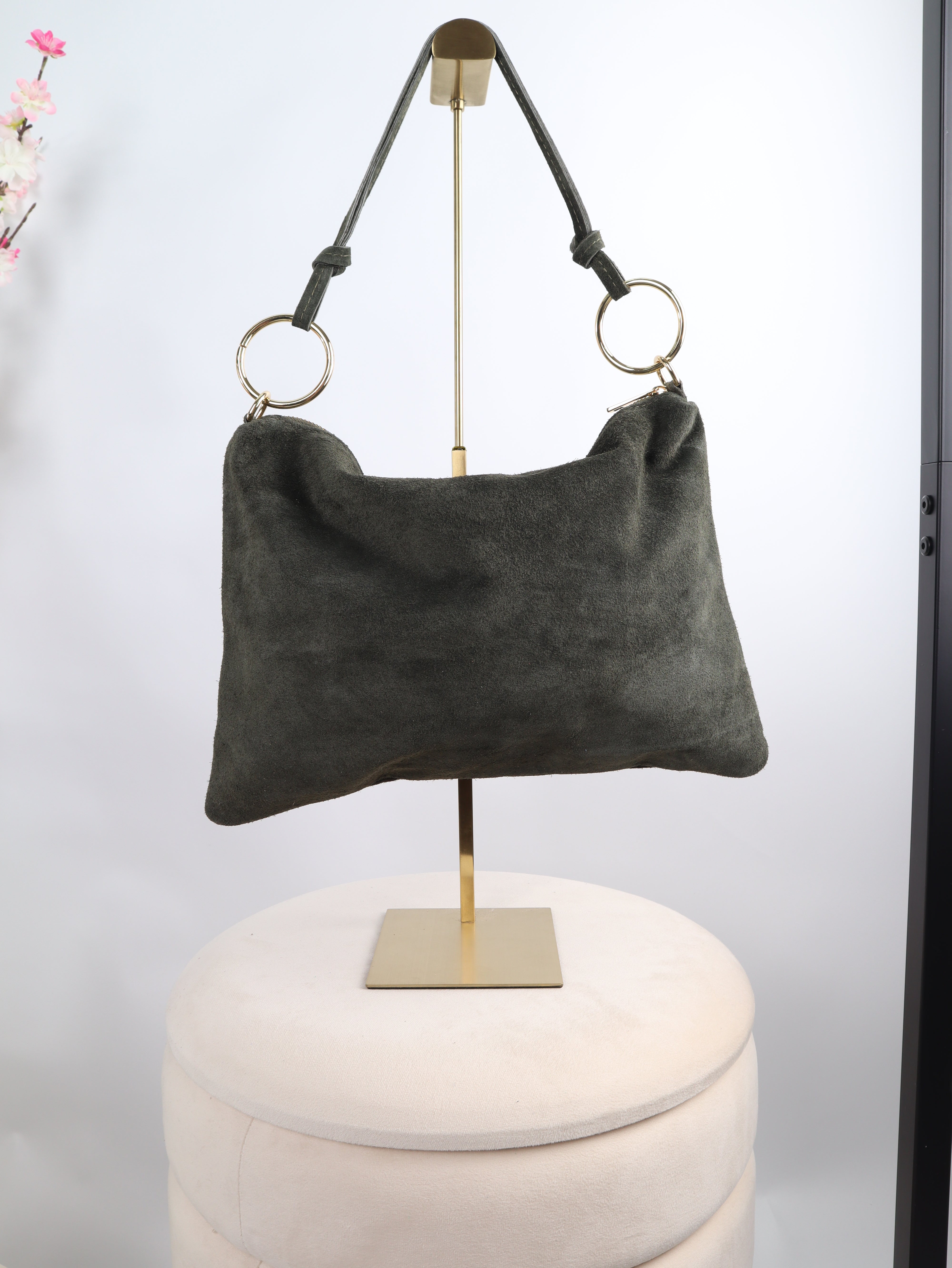 Veloursledertasche Sofia