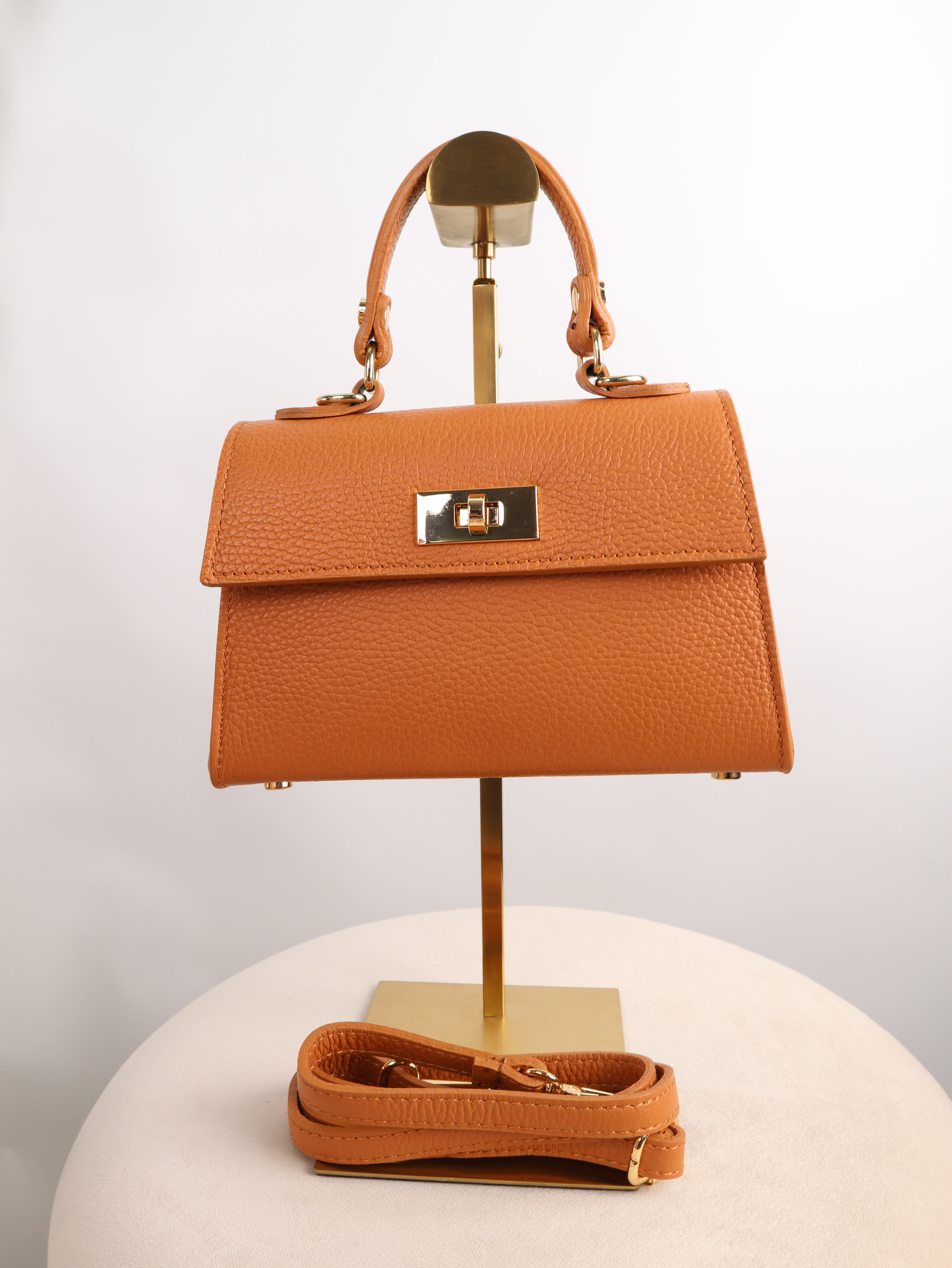 Leder Henkeltasche - Giulia