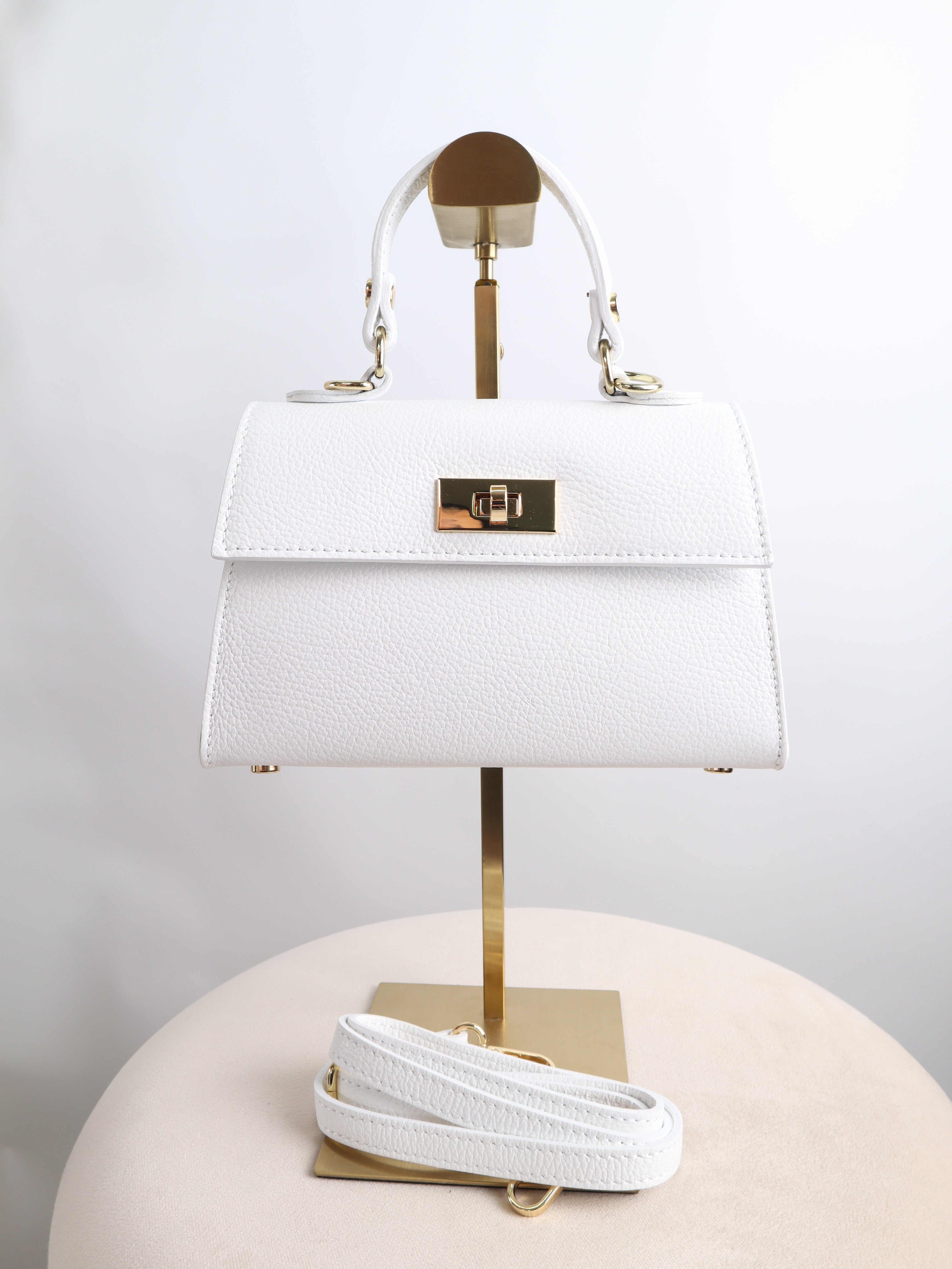 Leder Henkeltasche - Giulia