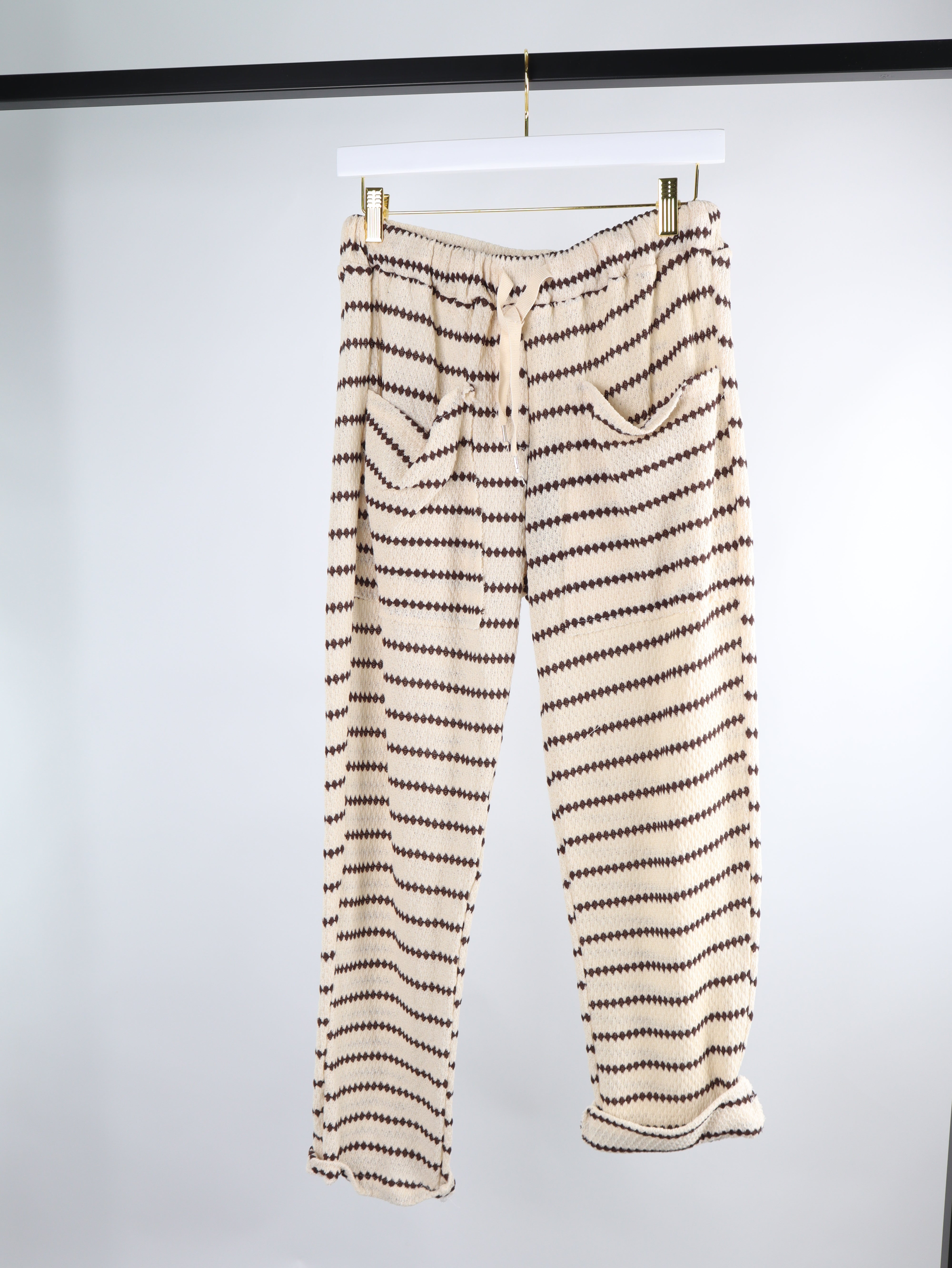 Sommer Strickhose gestreift