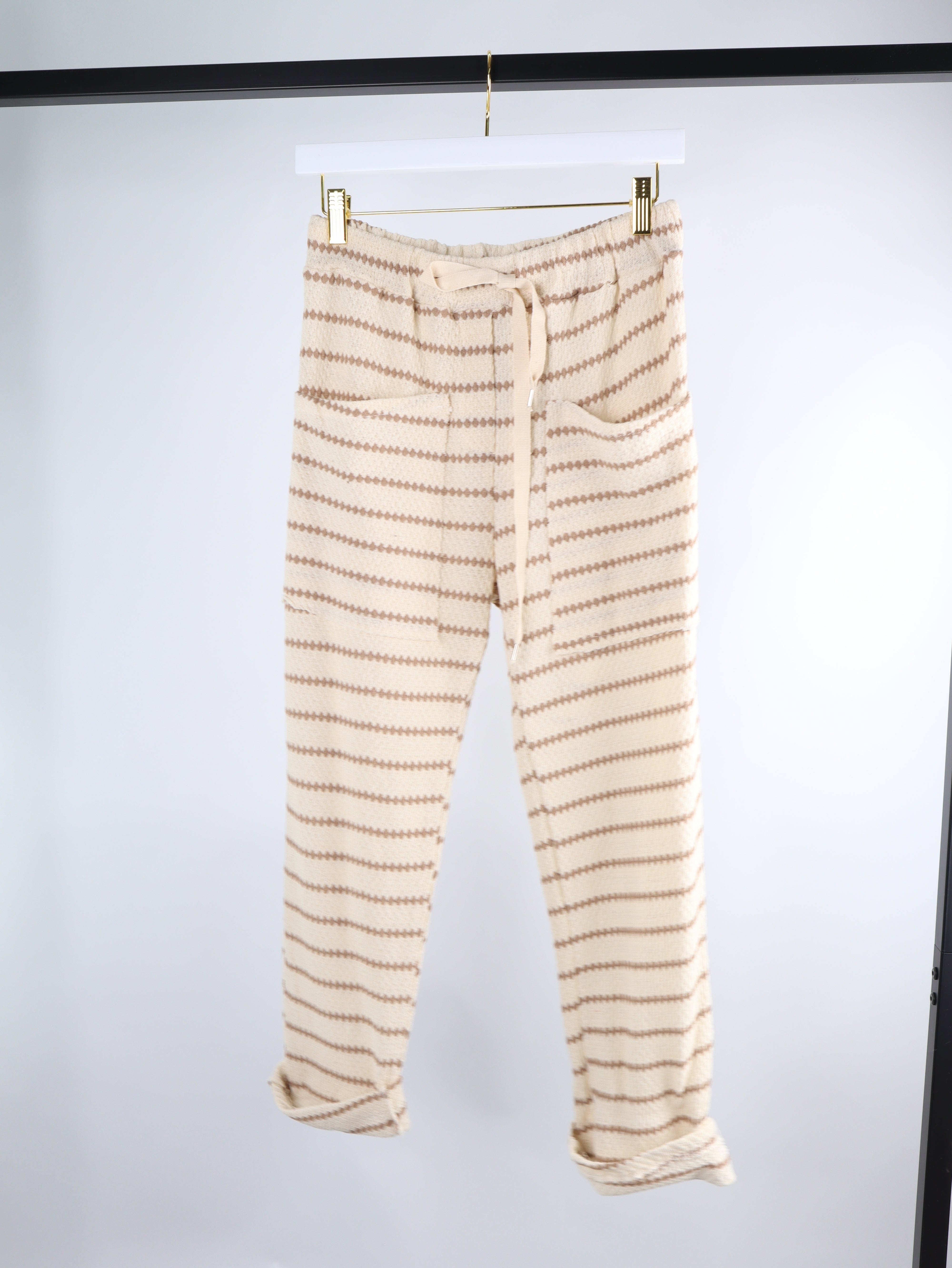 Sommer Strickhose gestreift