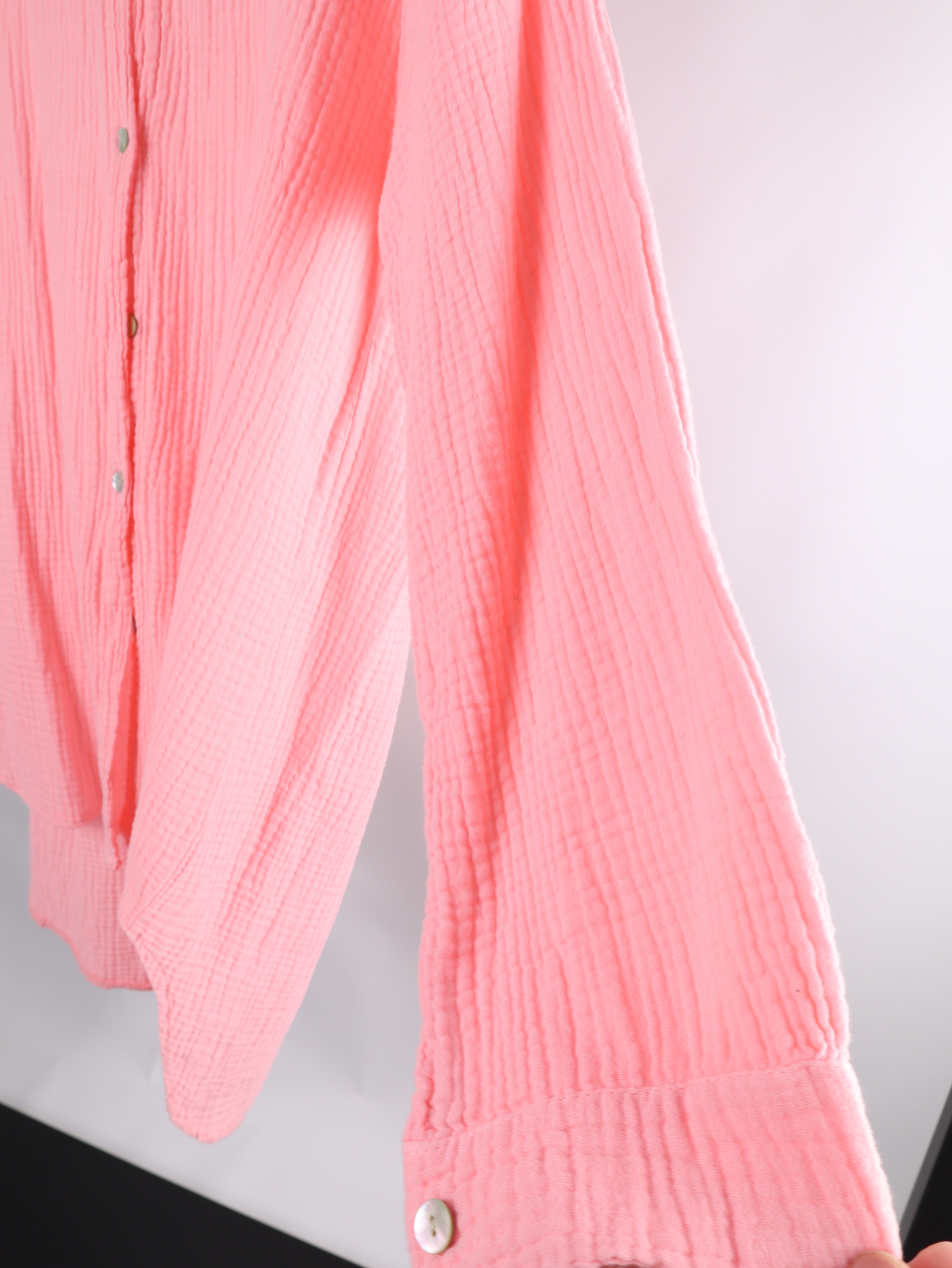 Musselin Longhemd Oversize