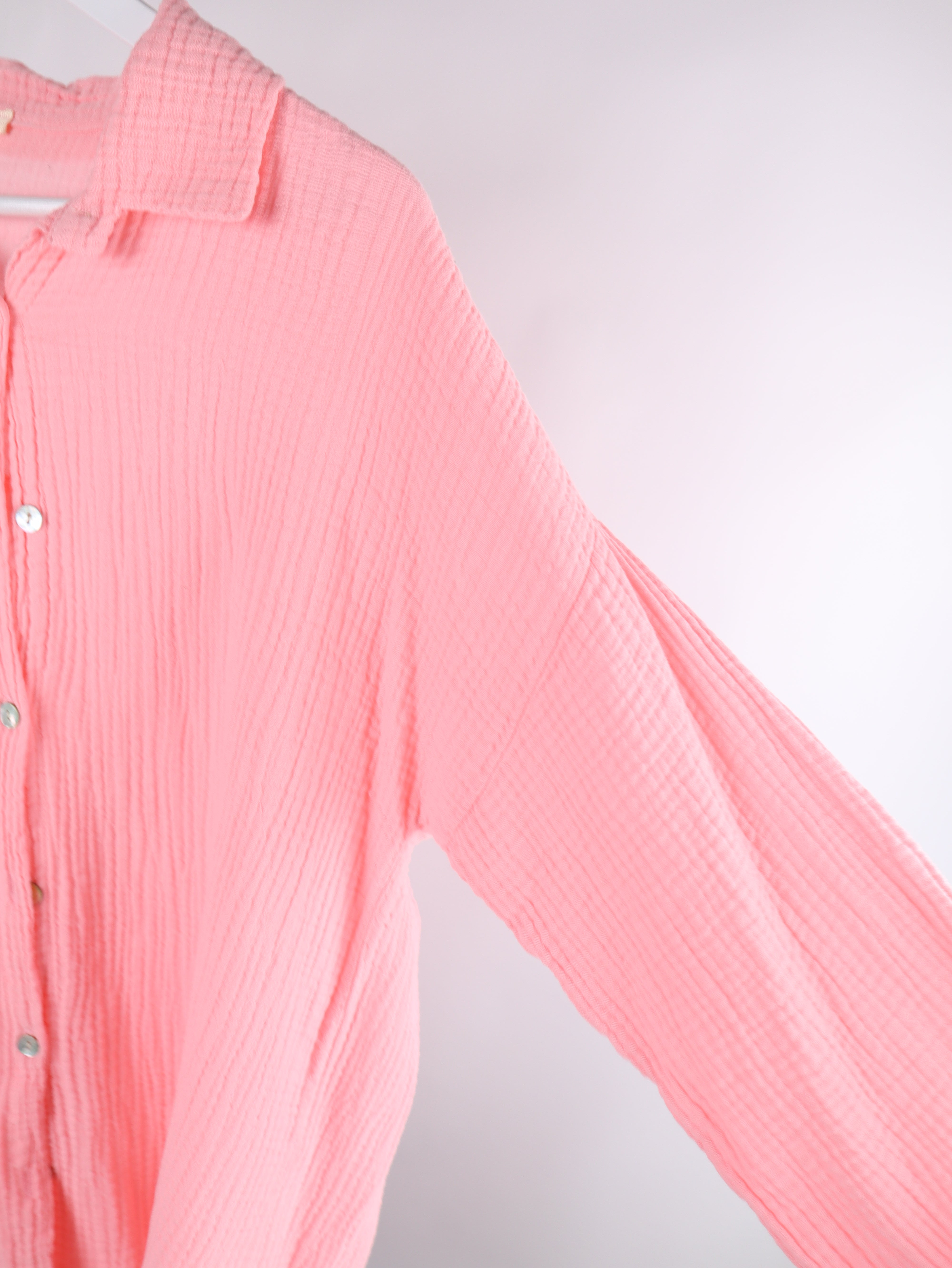 Musselin Longhemd Oversize